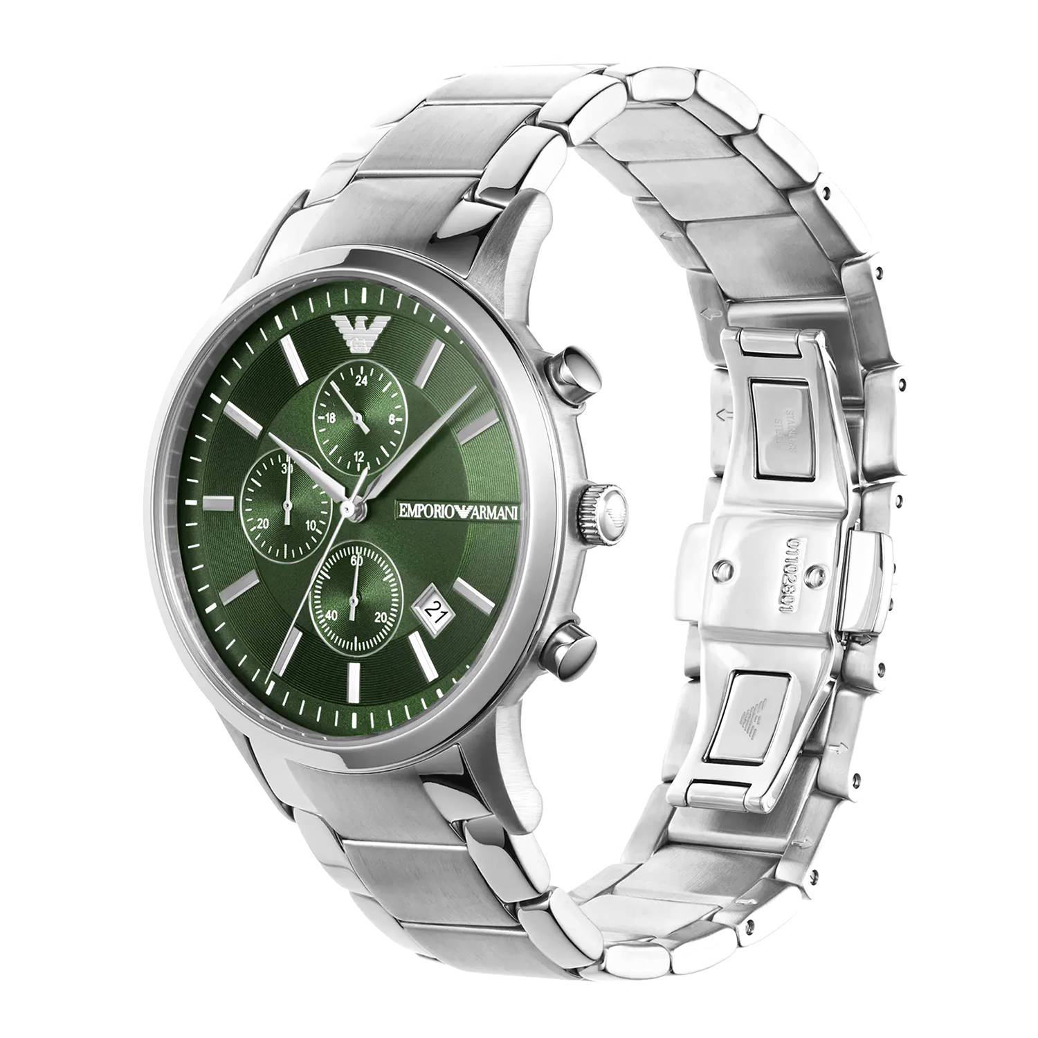 Emporio Armani AR11507 zegarek srebrny fashion-modowy Renato bransoleta - miniatura 3
