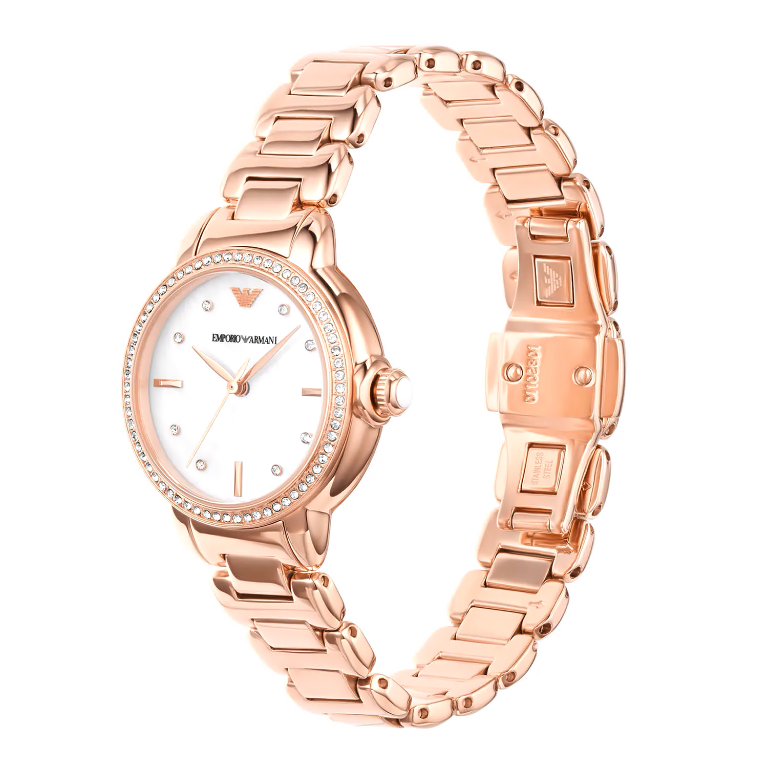 Emporio Armani AR11523 zegarek różowe złoto fashion-modowy Ladies bransoleta - miniatura 3