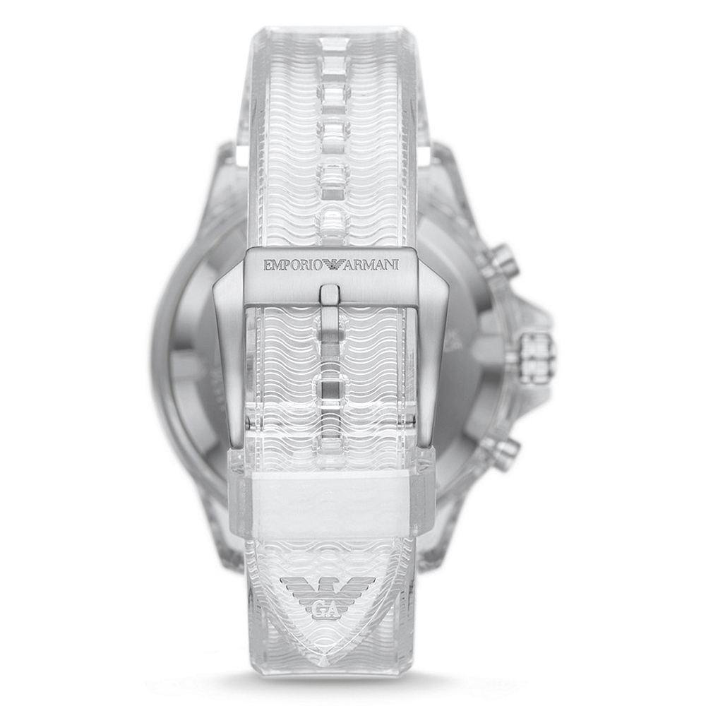 Emporio Armani AR11536 zegarek bezbarwny sportowy Sports and Fashion pasek - miniatura 4