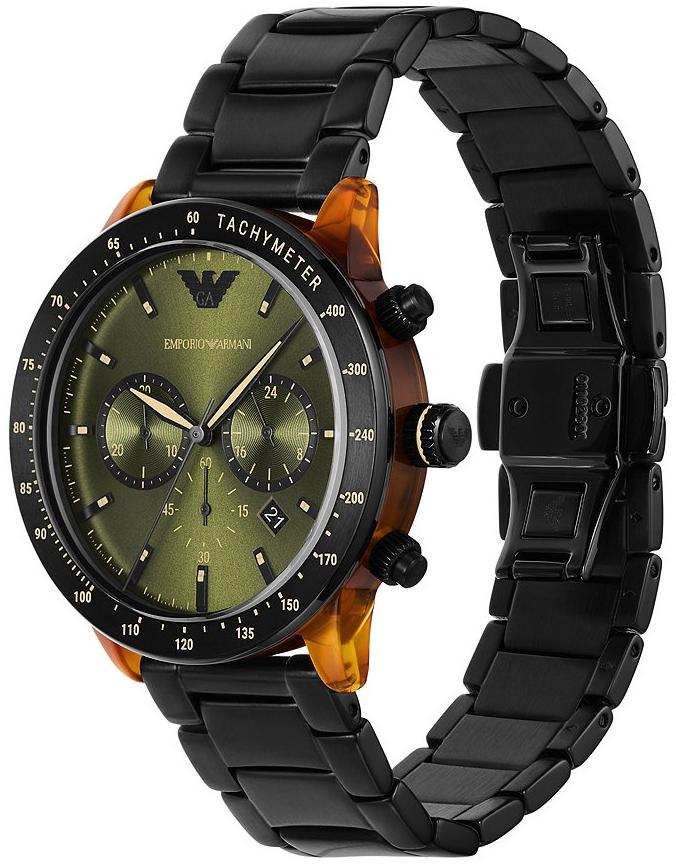 Emporio Armani AR11548 zegarek brązowy sportowy Mario bransoleta - miniatura 4