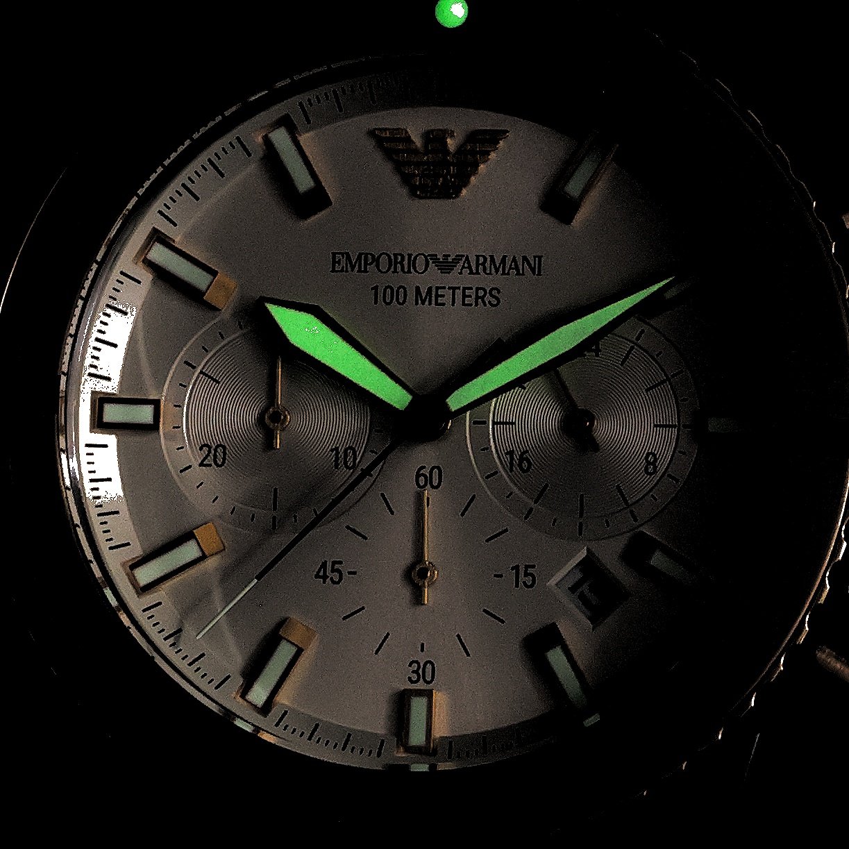 Emporio Armani AR11606 SEA EXPLORER Diver sportowy zegarek srebrny - miniatura 5