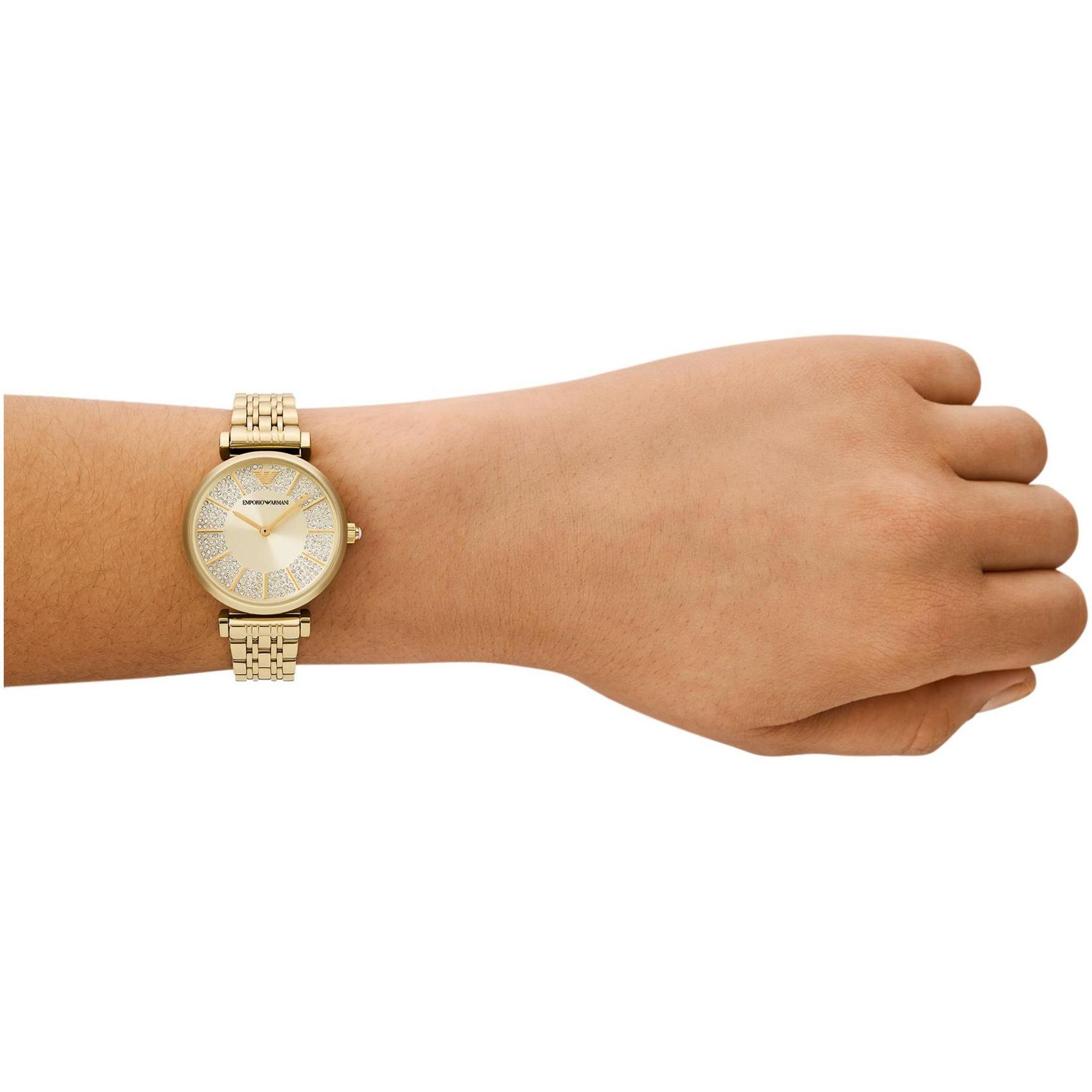 Emporio Armani AR11608 GIANNI T-BAR Gianni fashion-modowy zegarek złoty - miniatura 8