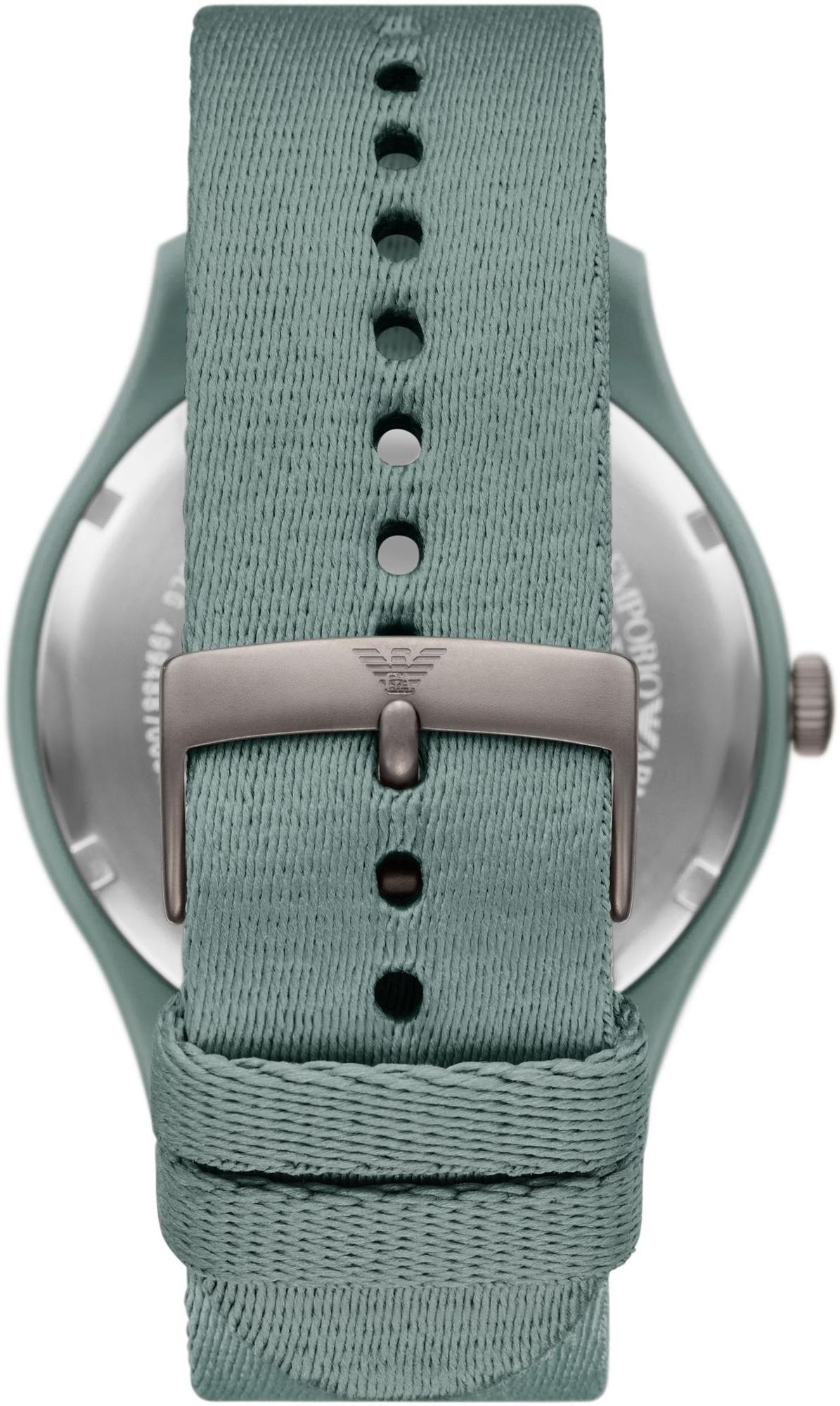 Emporio Armani AR11654 zegarek zielony klasyczny Sports and Fashion pasek - miniatura 3