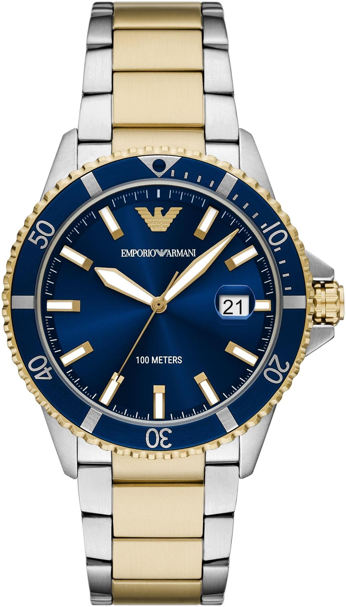 Emporio Armani Three-Hand Date Two-Tone AR11682