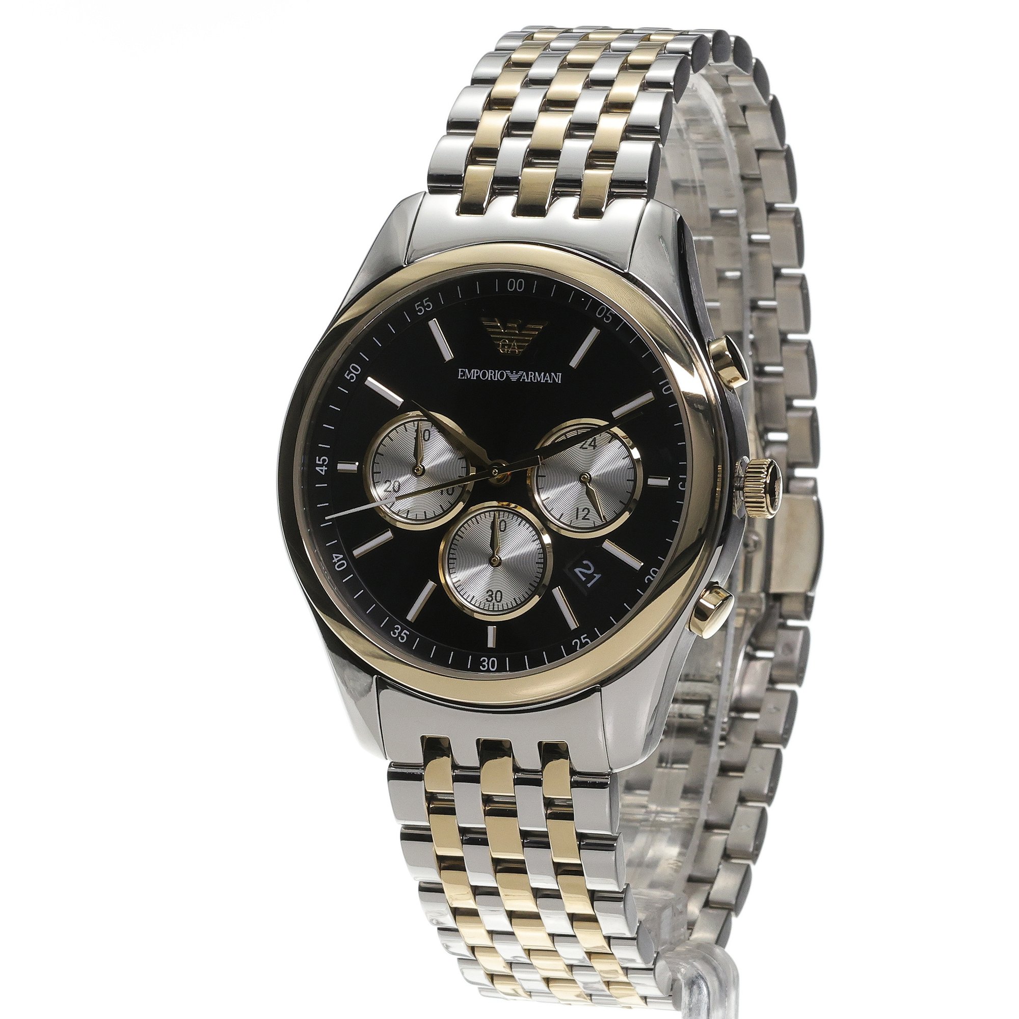 Emporio Armani AR11713 Antonio Chronograph Antonio fashion-modowy zegarek srebrny - miniatura 2