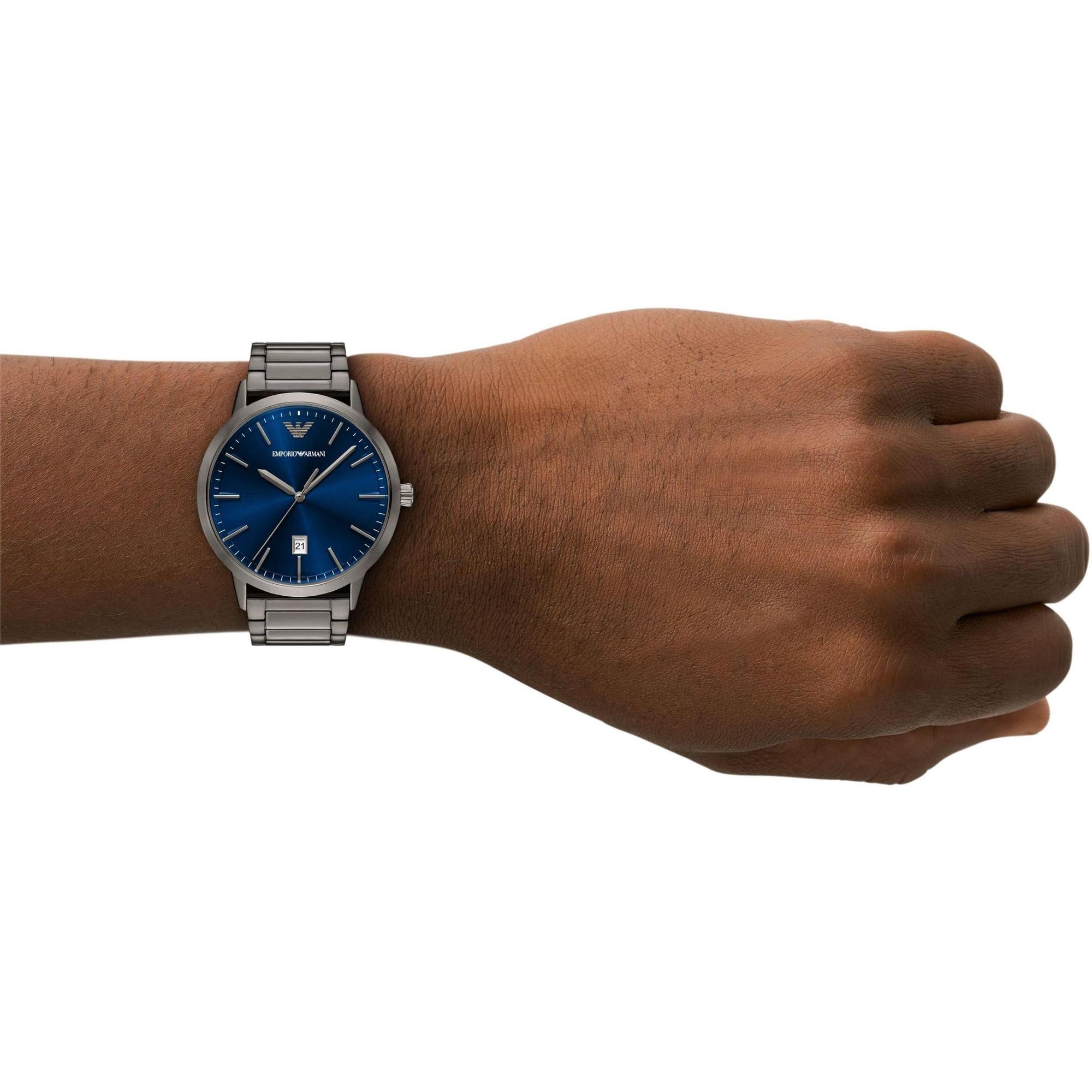 Emporio Armani AR11731 zegarek szary klasyczny Emporio Armani bransoleta - miniatura 5