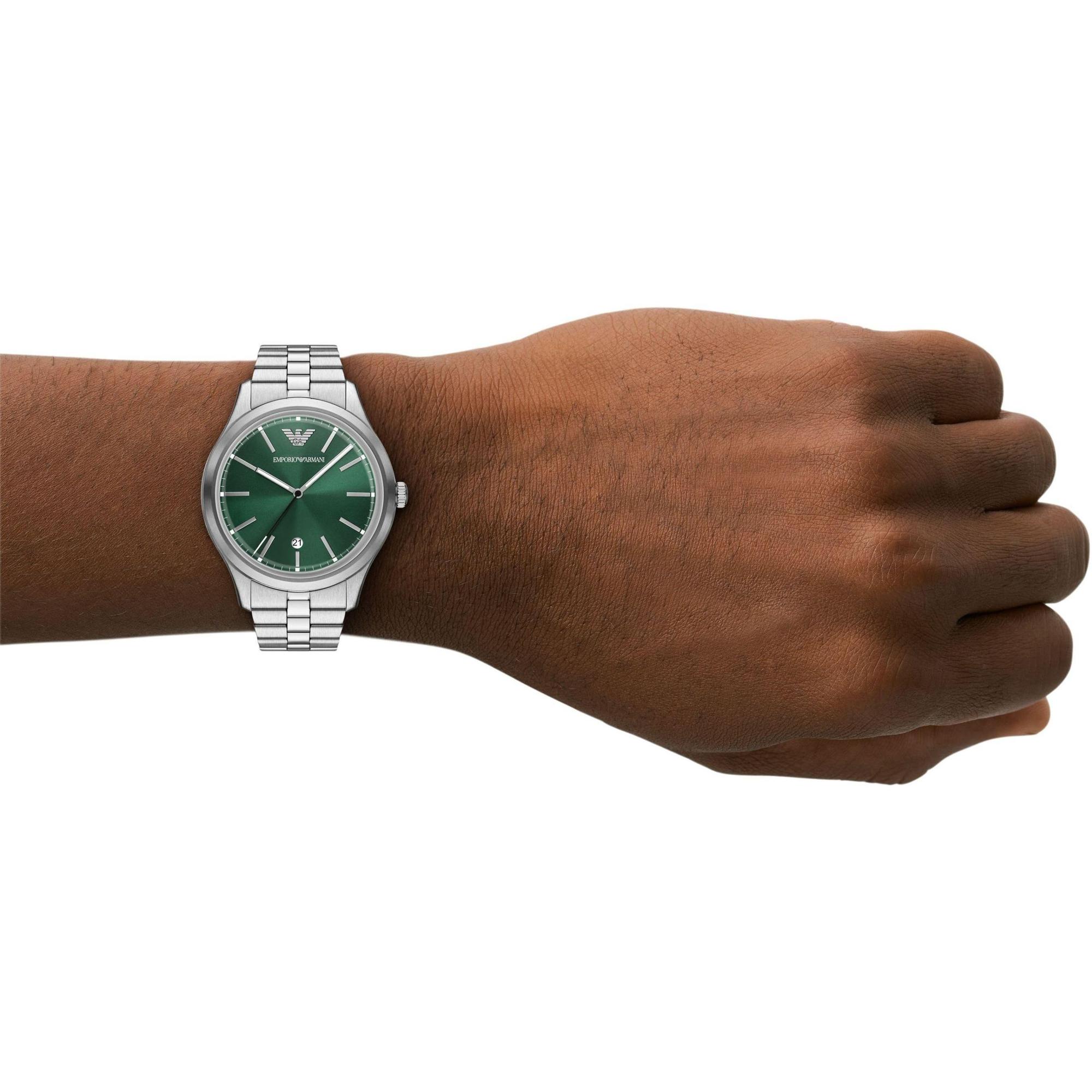 Emporio Armani AR11734 zegarek srebrny klasyczny Emporio Armani bransoleta - miniatura 5