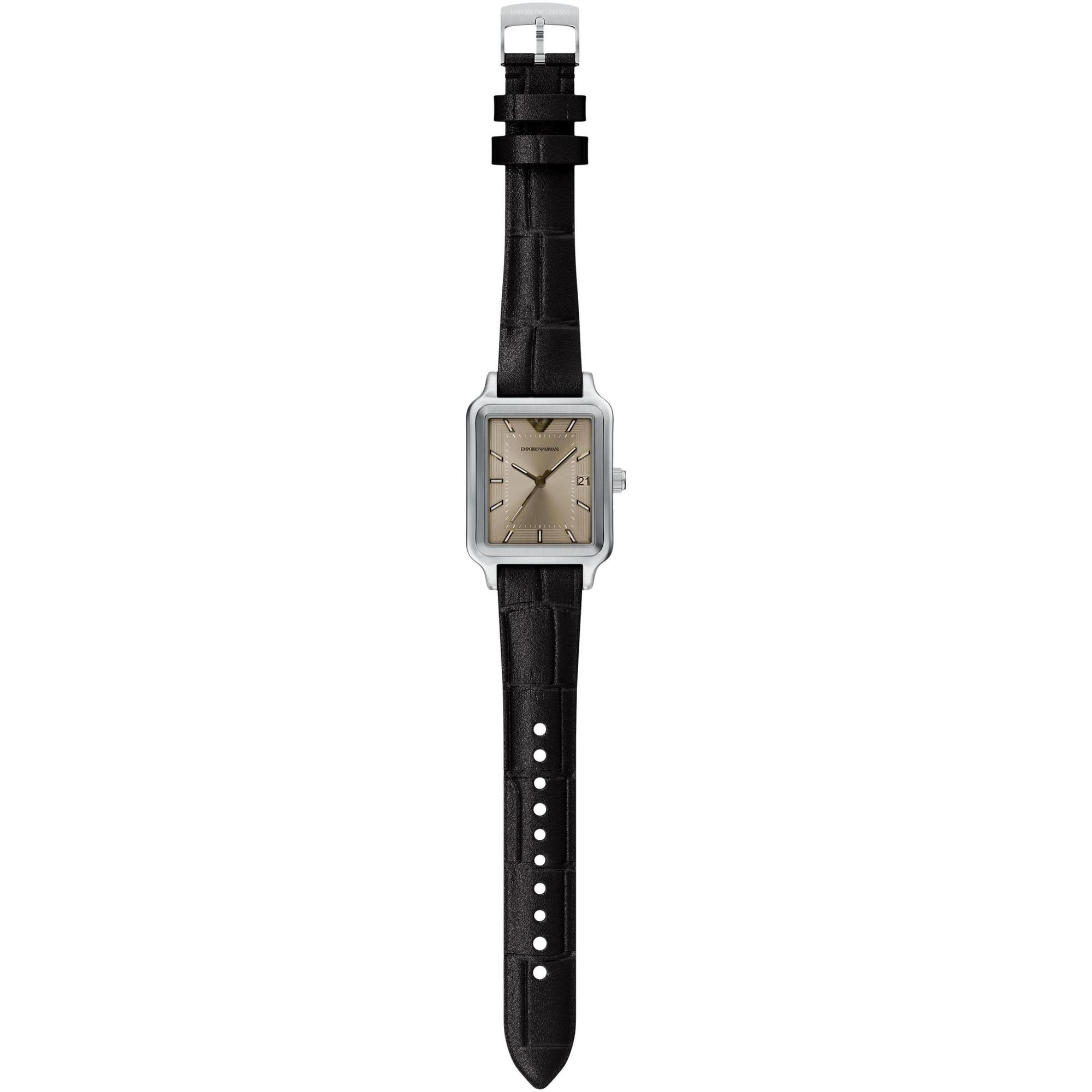 Emporio Armani AR11756 zegarek srebrny klasyczny Diego pasek - miniatura 5