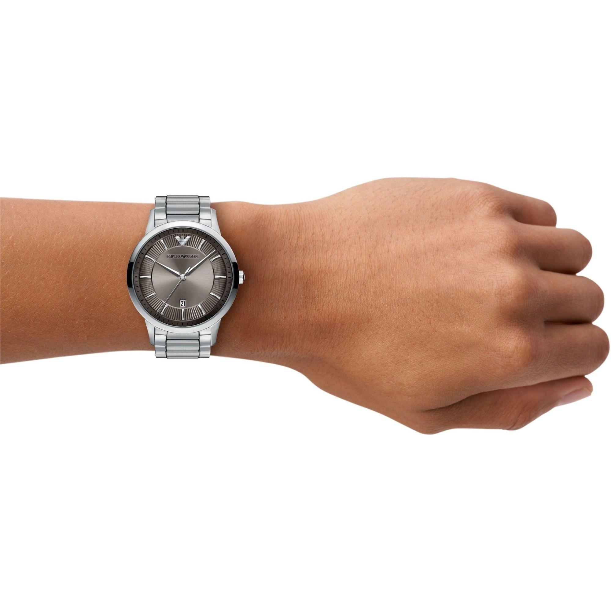 Emporio Armani AR11825 Archetipo Mens klasyczny zegarek srebrny - miniatura 7