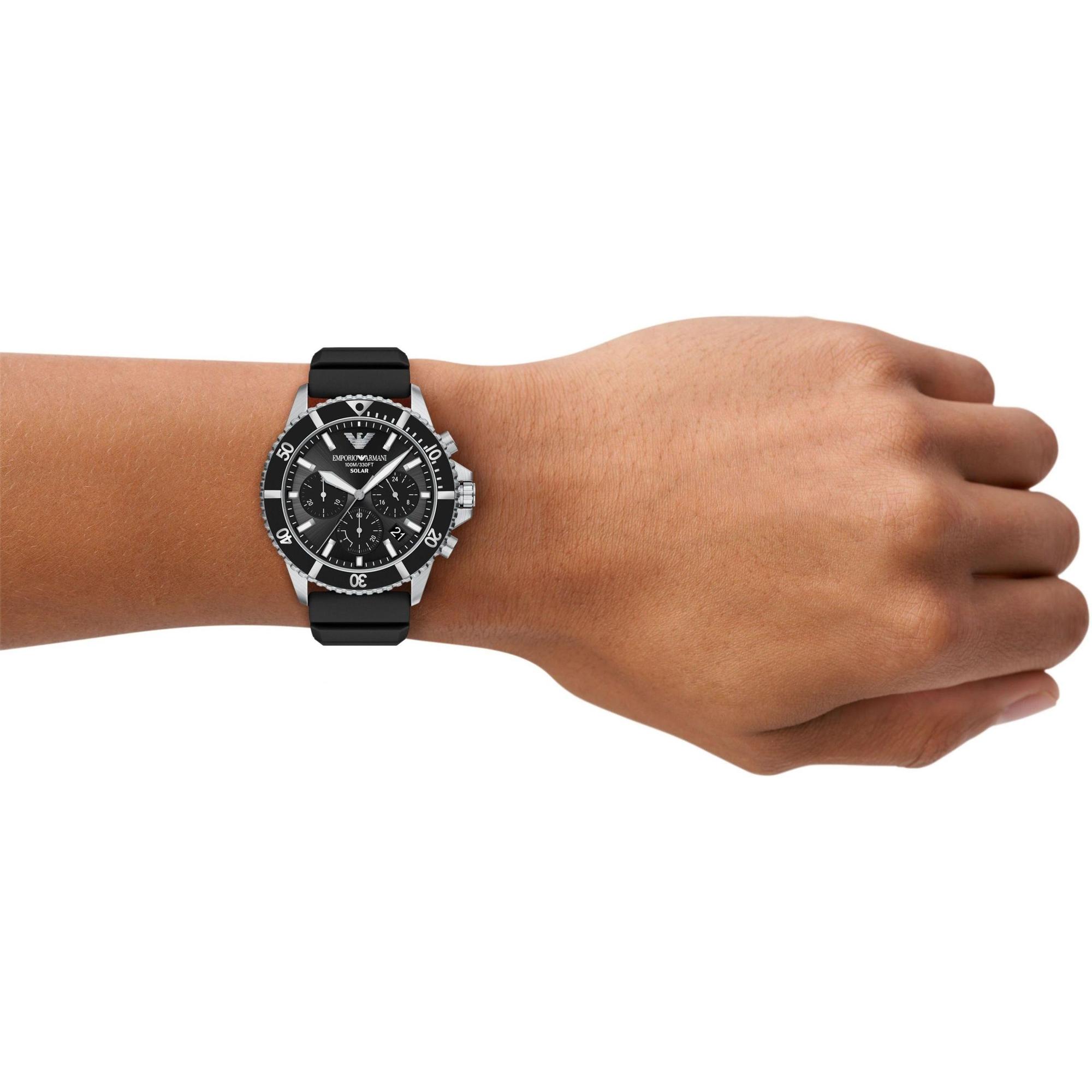 Emporio Armani AR11830 zegarek męski World Explorer srebrny - miniatura 9