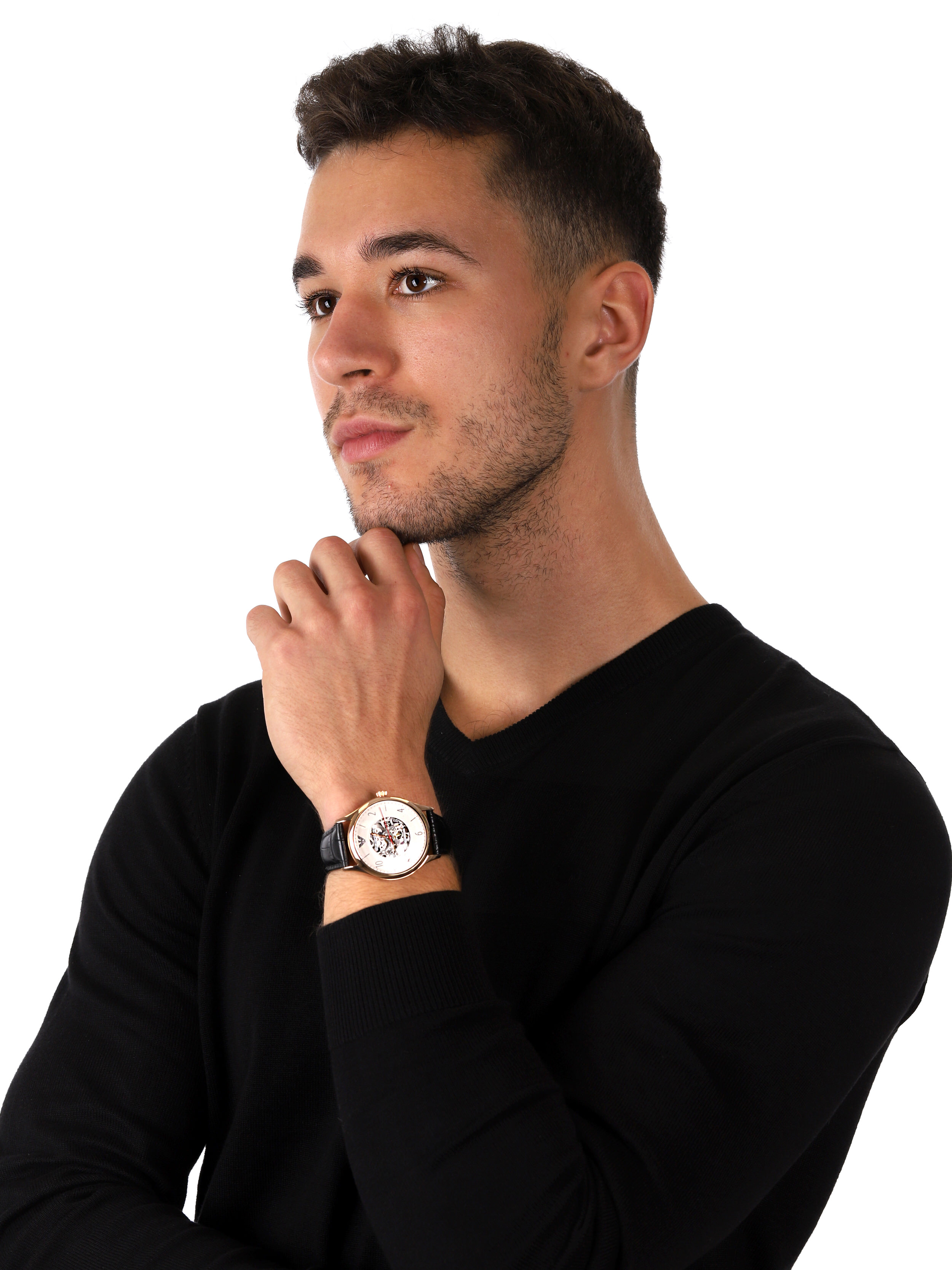 Emporio Armani AR1924 MECCANICO zegarek klasyczny Meccanico - miniatura 2