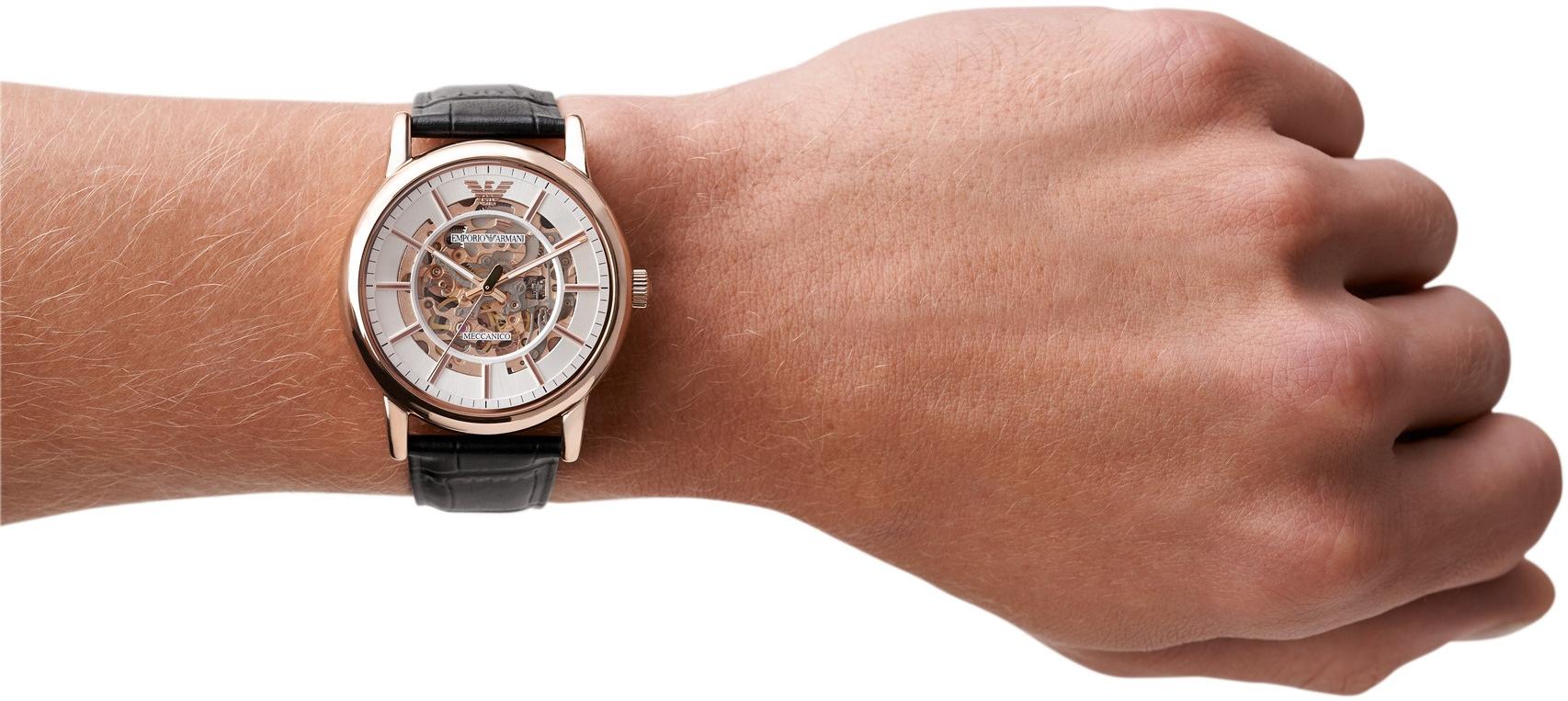 Emporio Armani AR60007 MECCANICO zegarek klasyczny Meccanico - miniatura 4