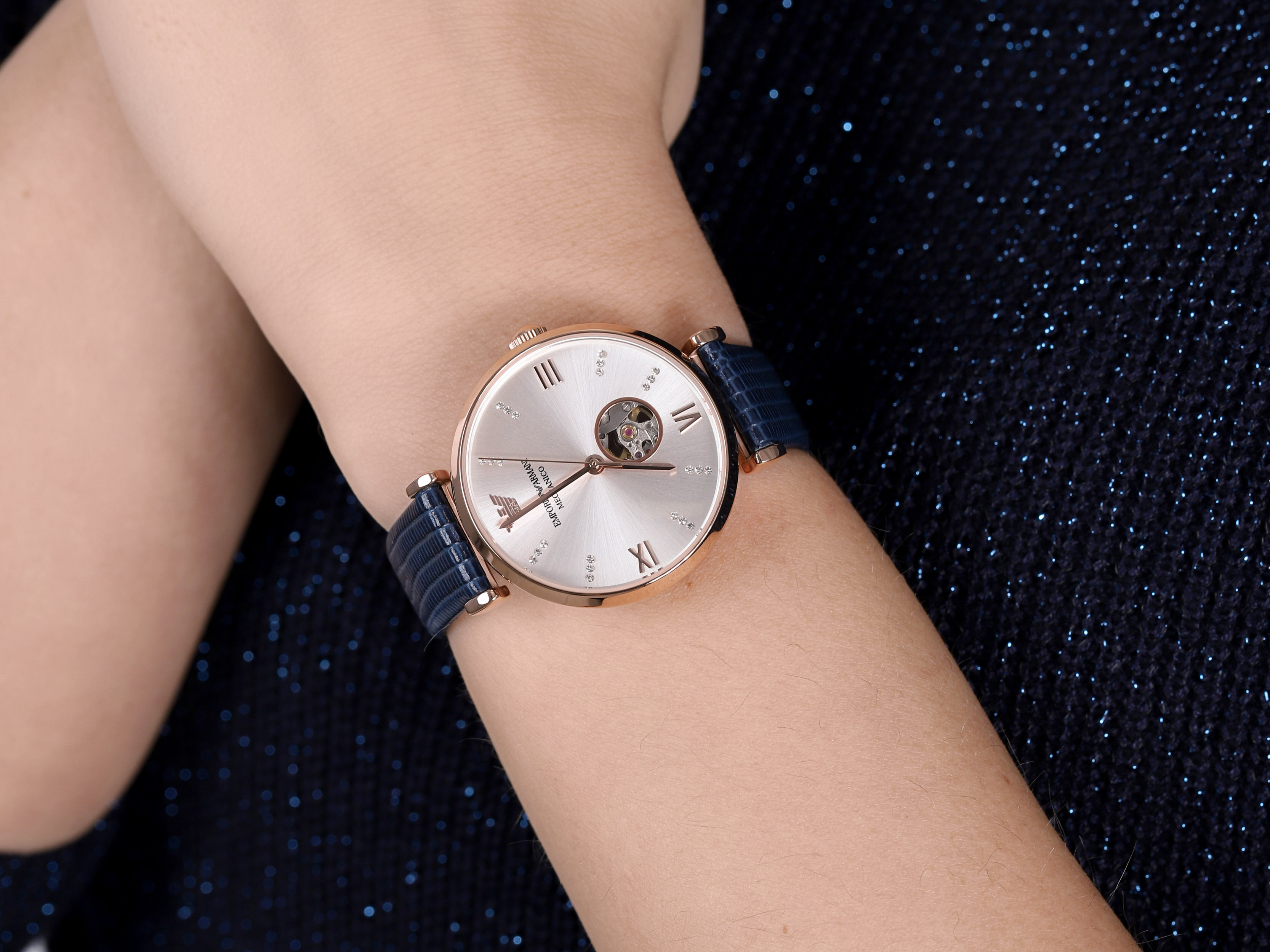 Emporio Armani AR60020 MECCANICO zegarek klasyczny Meccanico - miniatura 4