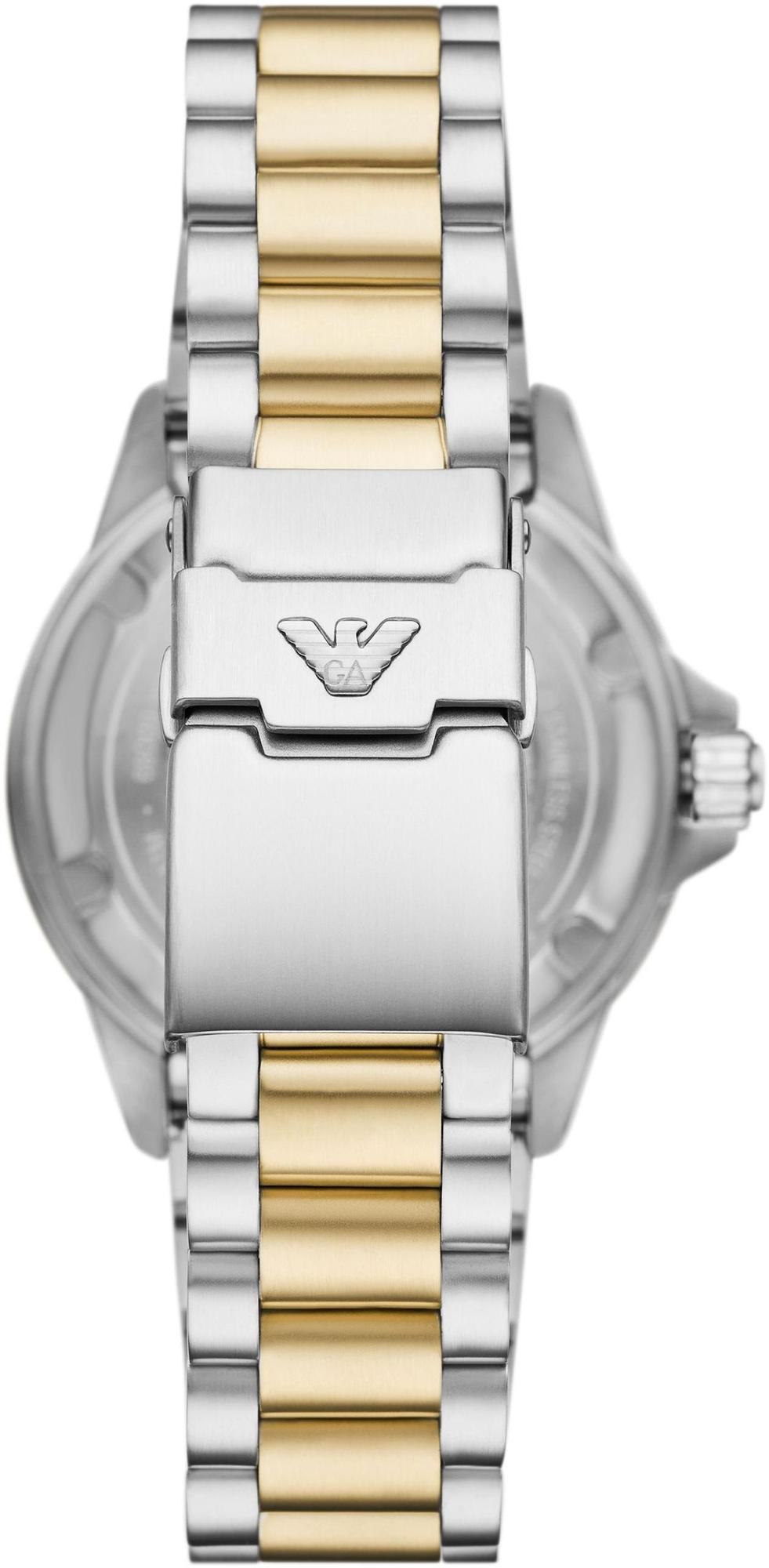 Emporio Armani AR60089 zegarek srebrny klasyczny Diver bransoleta - miniatura 5