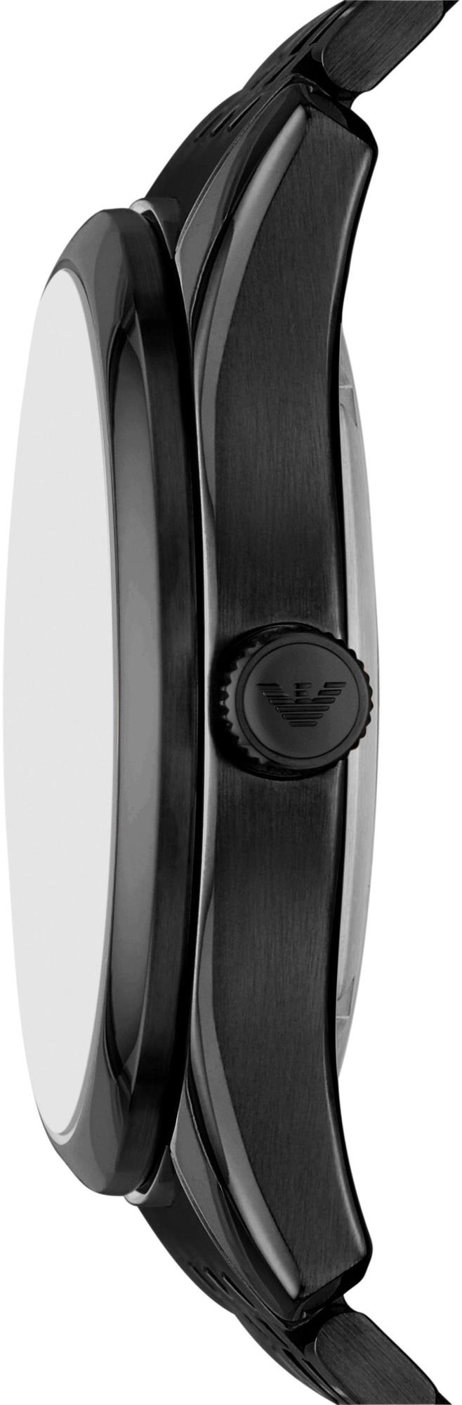 Emporio Armani AR60093 zegarek czarny klasyczny Meccanico bransoleta - miniatura 2