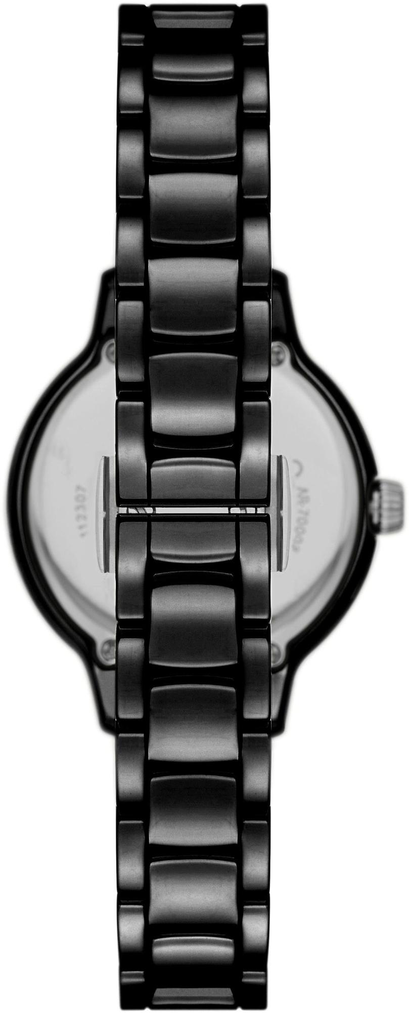 Emporio Armani AR70008 zegarek czarny fashion-modowy Ceramic bransoleta - miniatura 3