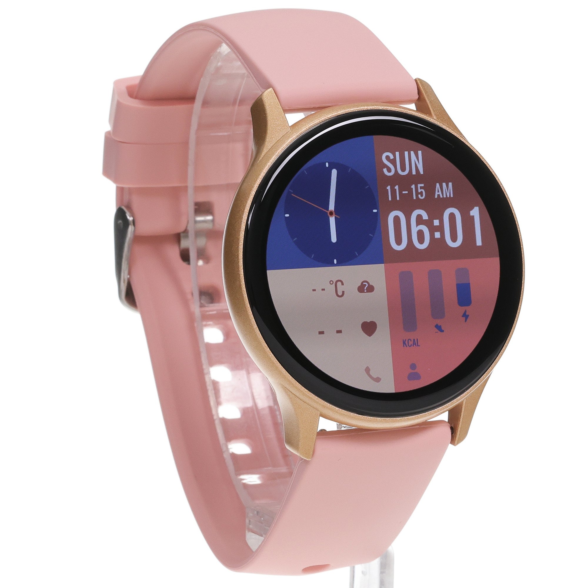 Enter SKM215539 zegarek różowe złoto sportowy Amoled pasek