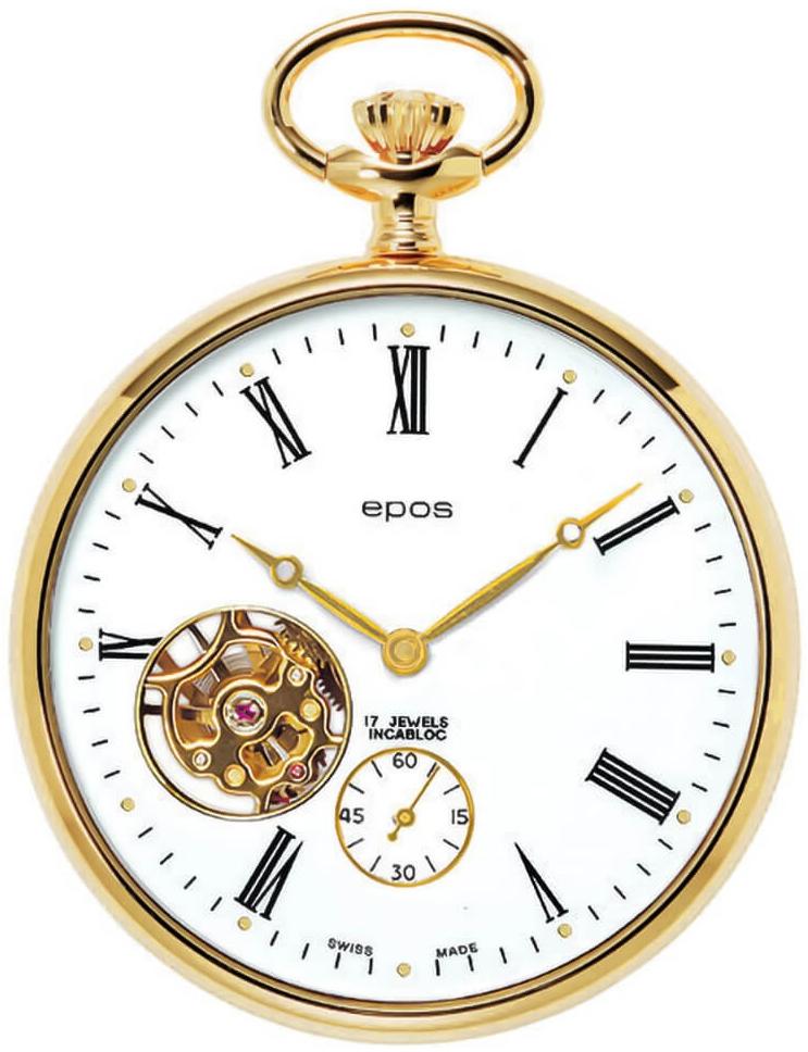 Epos Classic Pocket Watch 2090 Open Heart 2090.184.21.20.00