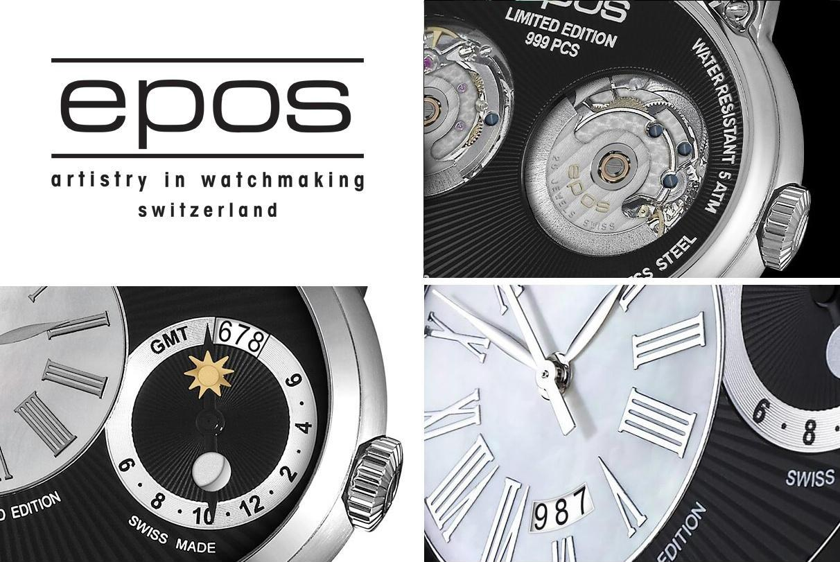 Epos 3400122202525 Oeuvre DArt zegarek męski elegancki szafirowe - miniatura 8