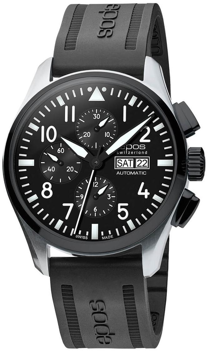 Epos Sportive Pilot Automatic Chronograph 3433 3433.228.35.35.55