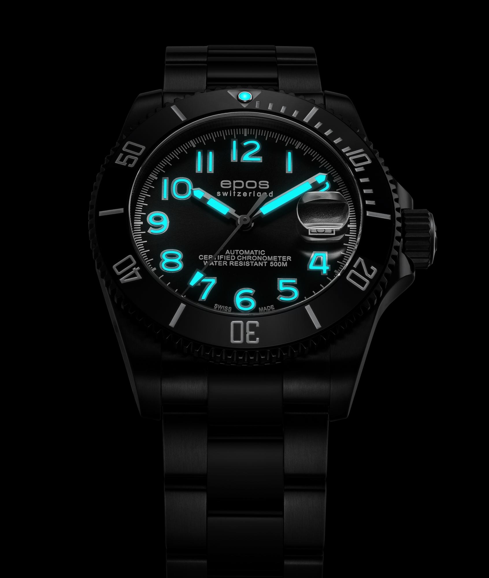 Epos 3504138853595 Sportive Sportive 3504 Diver Chronometer Limited Edition zegarek męski klasyczny szafirowe - miniatura 8