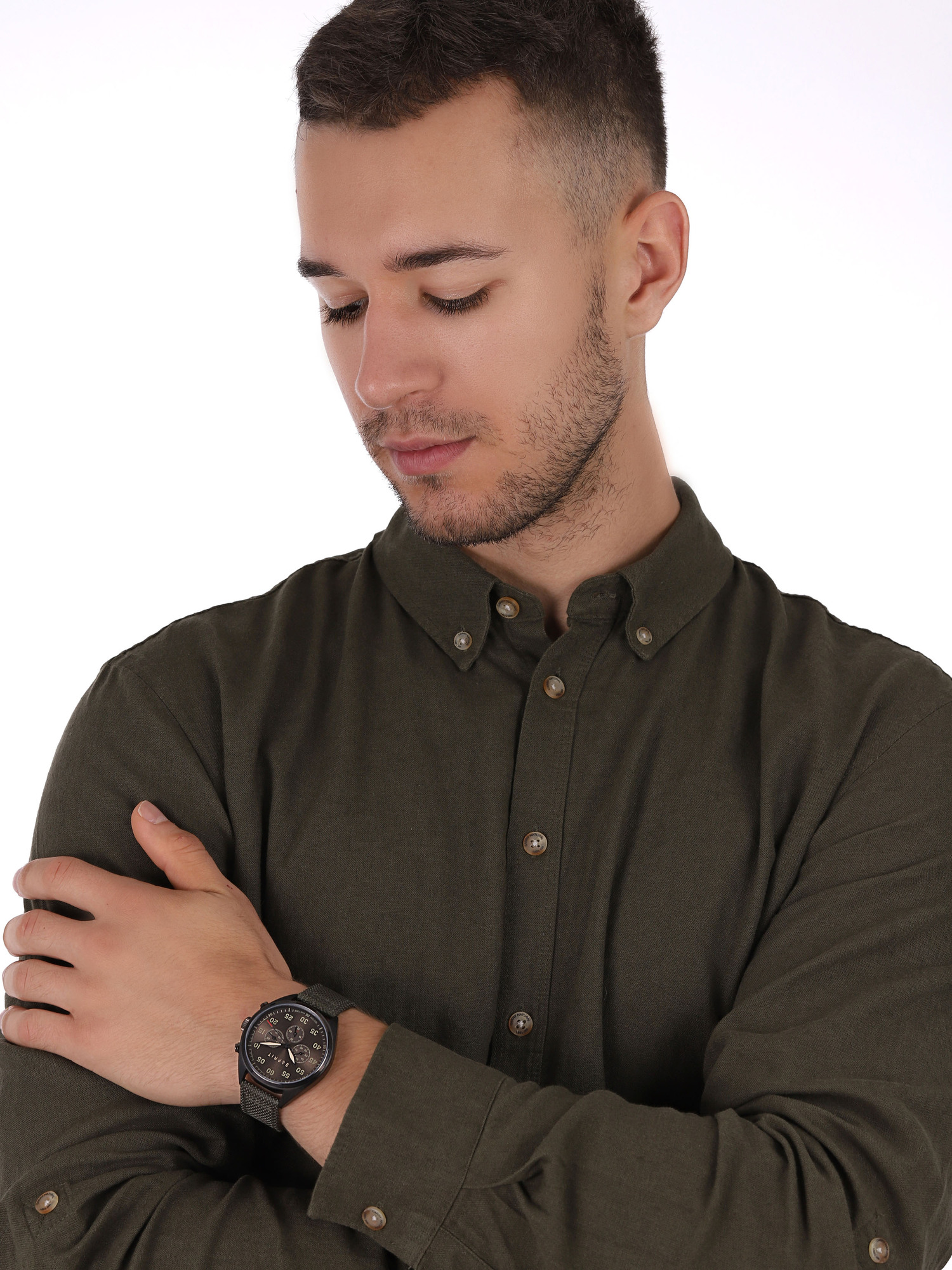 Esprit ES108791003 zegarek czarny klasyczny Męskie pasek - miniatura 2
