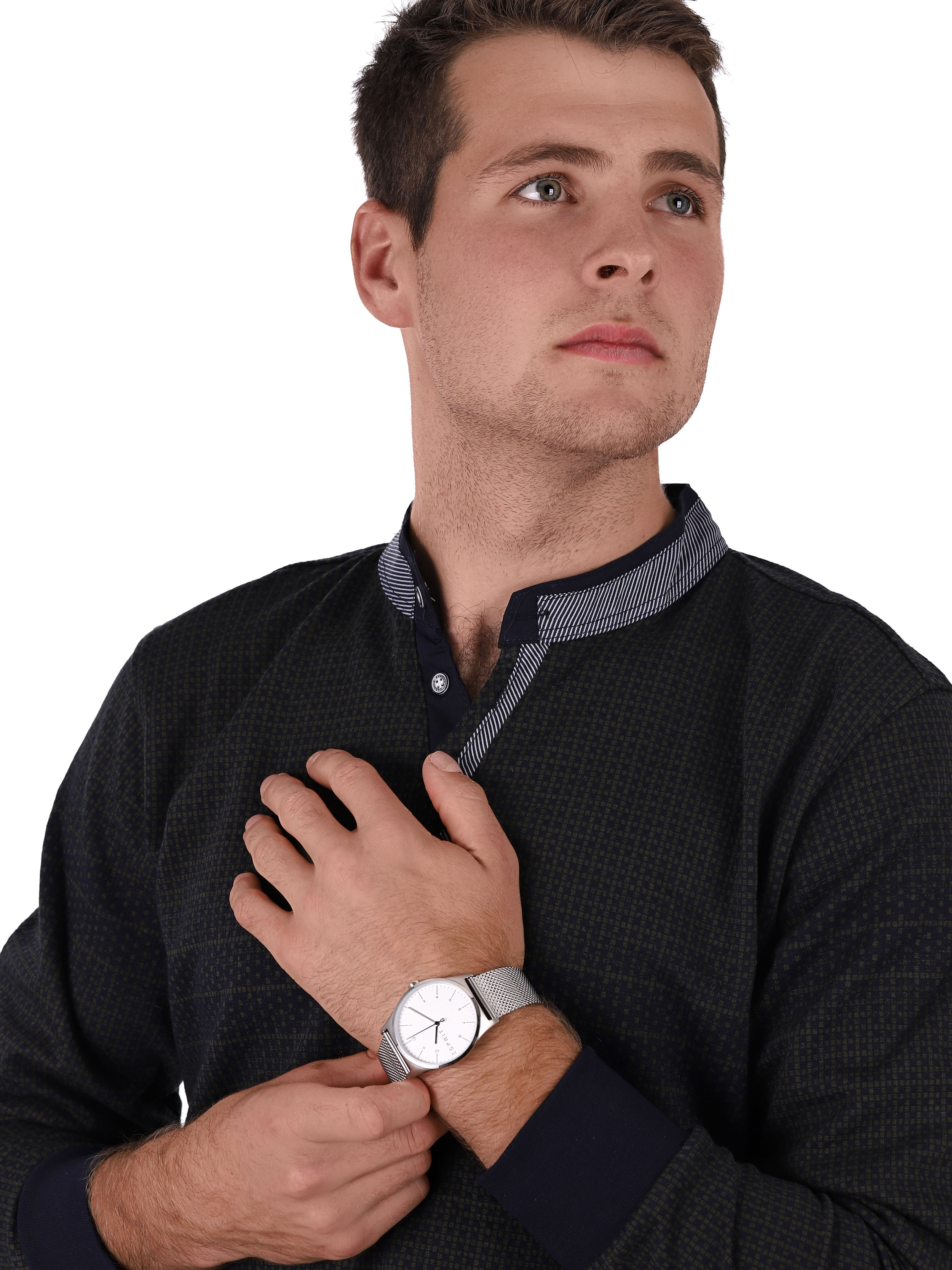 Esprit ES1G034M0055 zegarek srebrny klasyczny Męskie bransoleta - miniatura 2