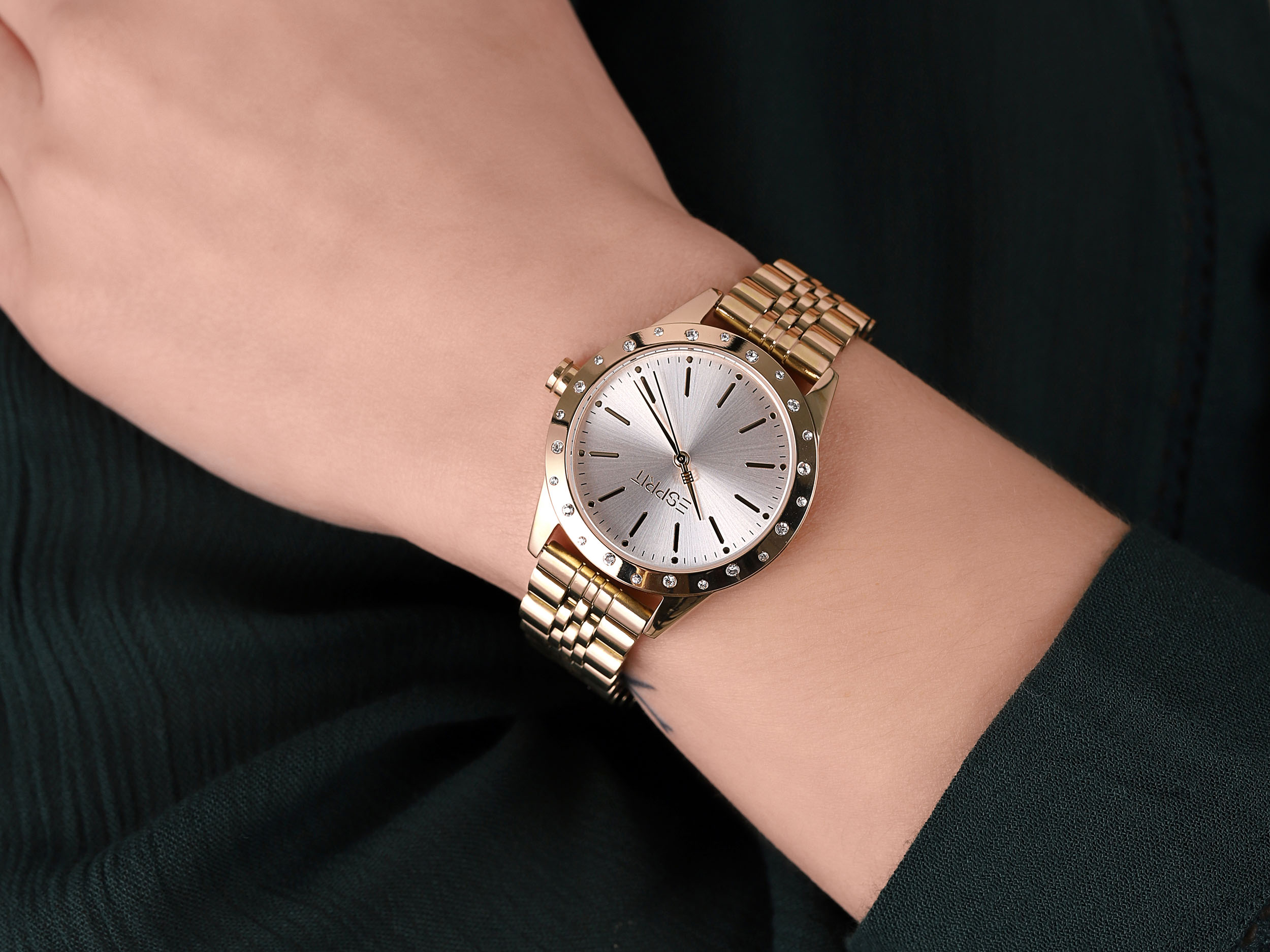 Esprit ES1L302M0065 zegarek złoty klasyczny Damskie bransoleta - miniatura 4