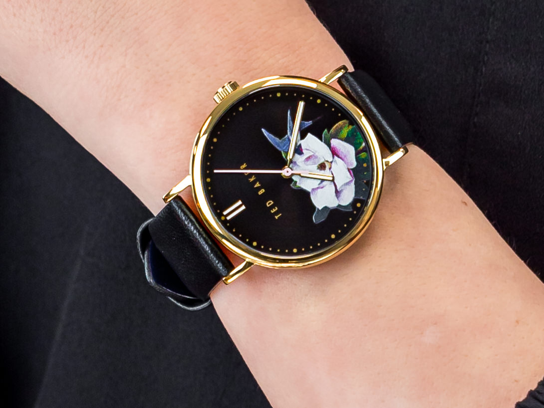 Ted Baker BKPPFF910 Phylipa Flowers zegarek klasyczny pasek - miniatura 4