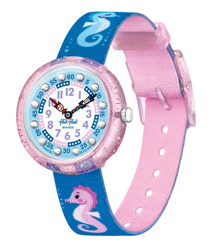 FBNP181 zegarek fioletowy klasyczny Story Time pasek - miniatura 4