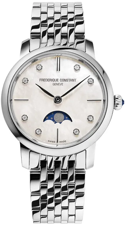 Frederique Constant FC-206MPWD1S6B Slimline SLIMLINE LADIES MOONPHASE - zdjęcie 1