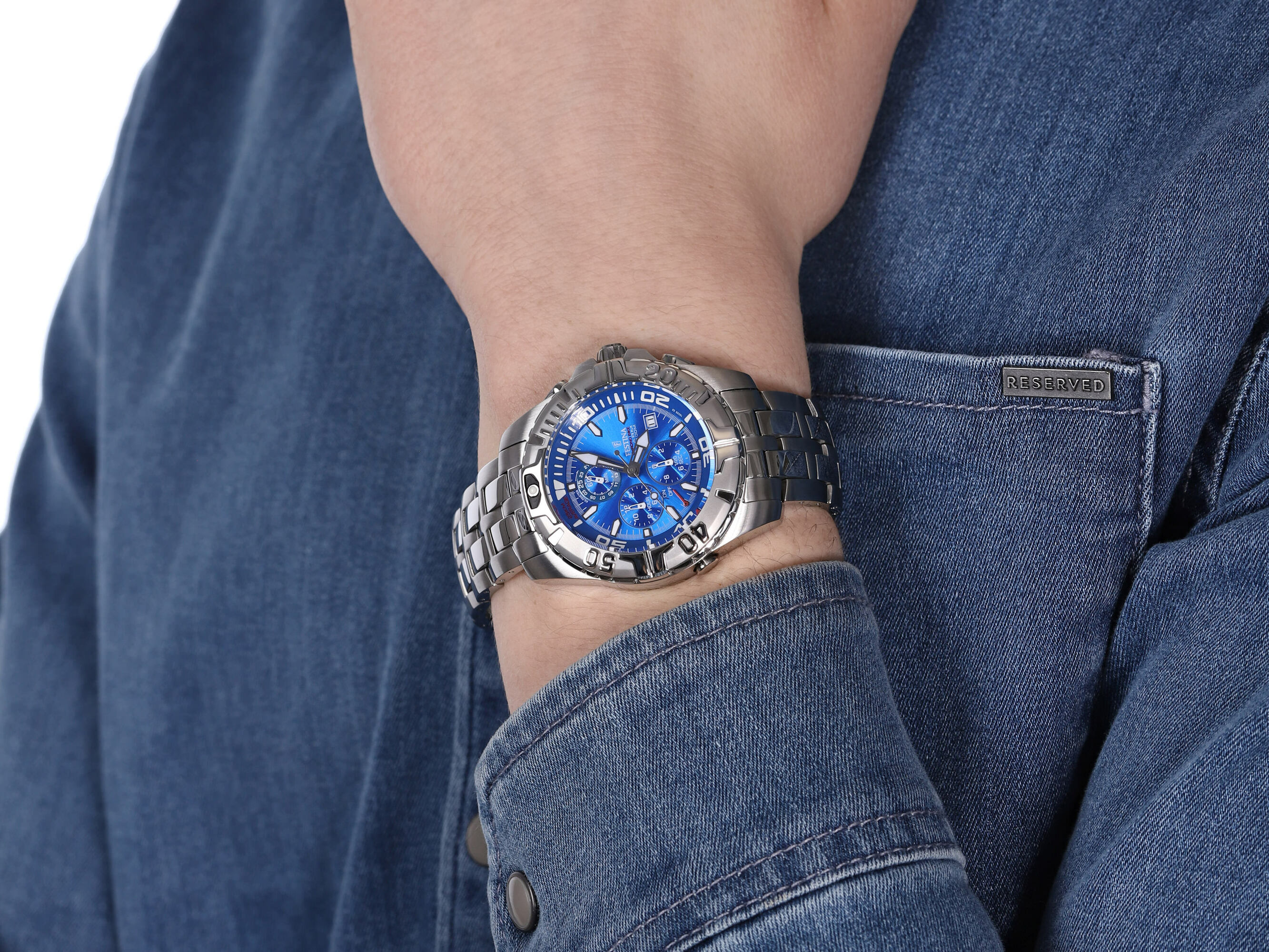 Festina F16095-2 zegarek męski Chronograf - miniatura 4