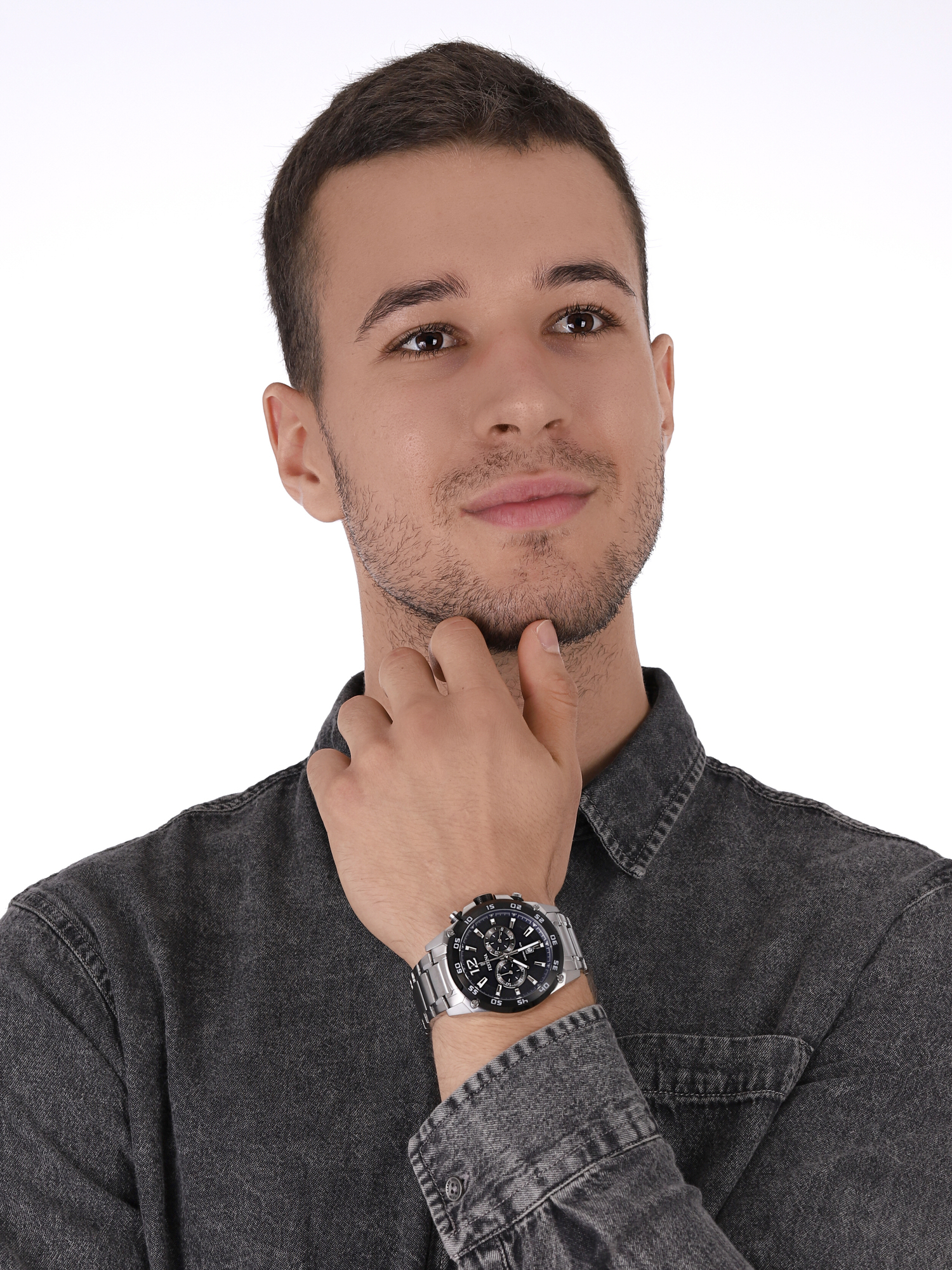 Festina F16680-2 Chronograph Chronograf klasyczny zegarek srebrny - miniatura 2