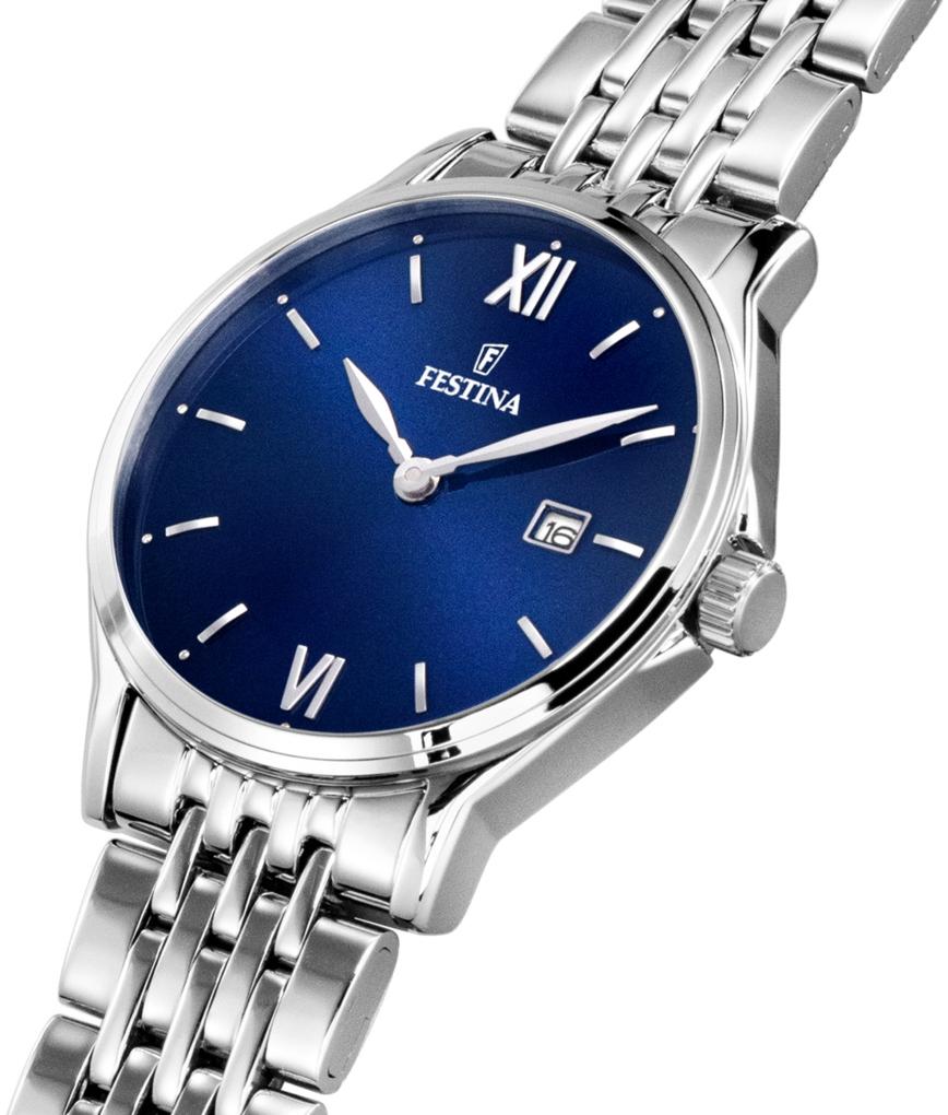 Festina F16748-3 Classic Classic klasyczny zegarek srebrny
