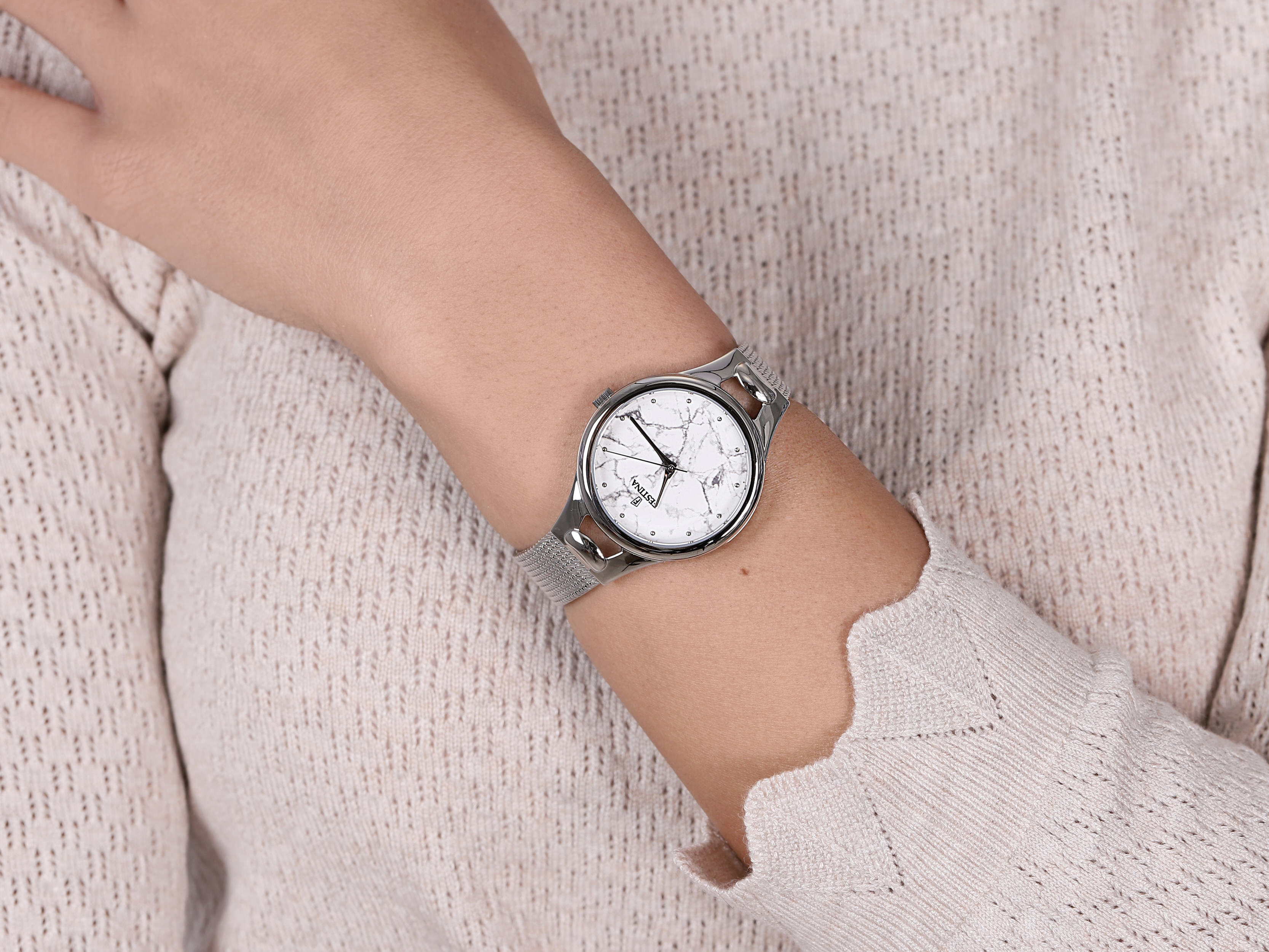 Festina F16950-E zegarek damski Mademoiselle srebrny - miniatura 4
