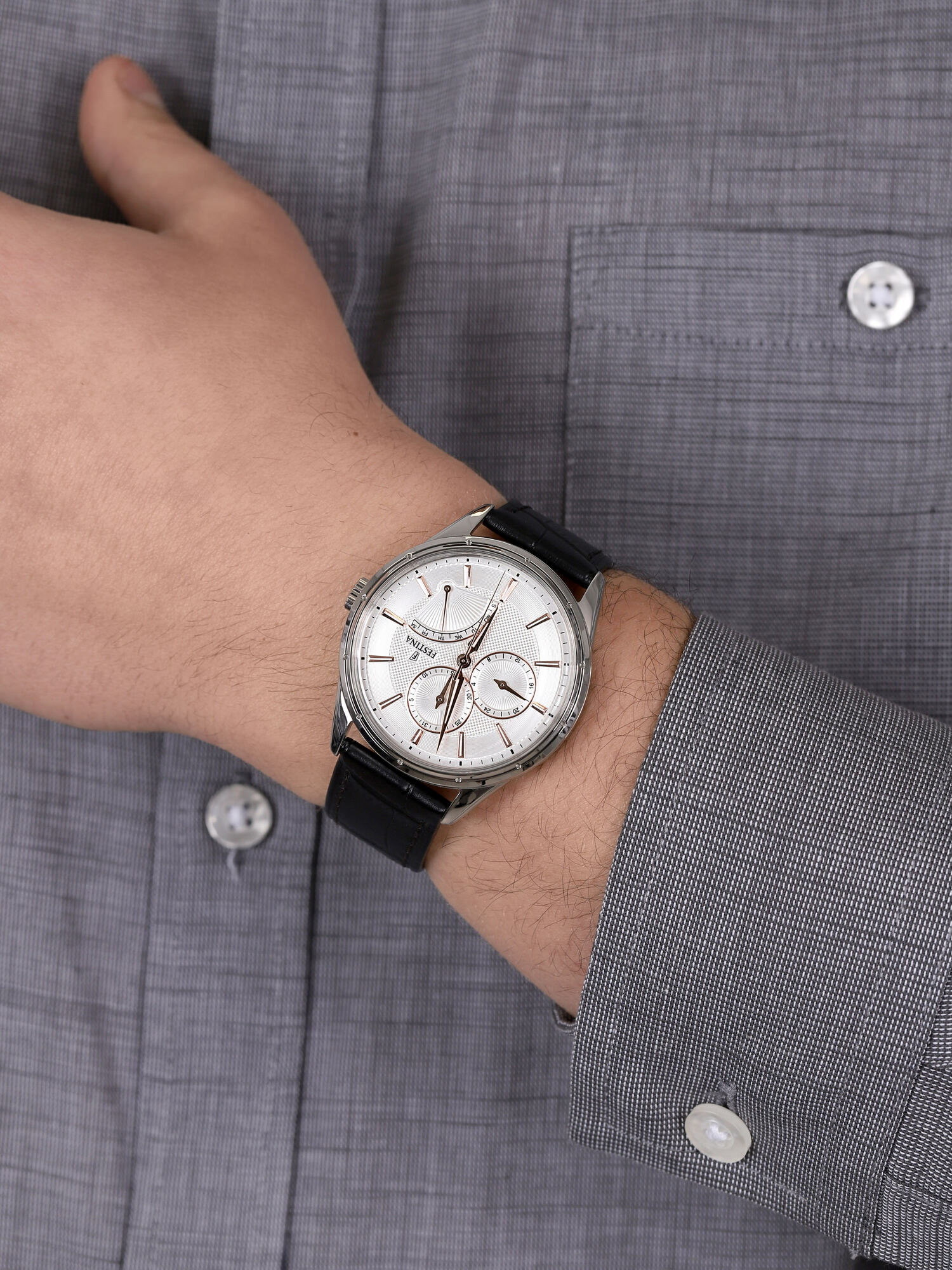 Festina F16974-1 męski zegarek Classic pasek - miniatura 3