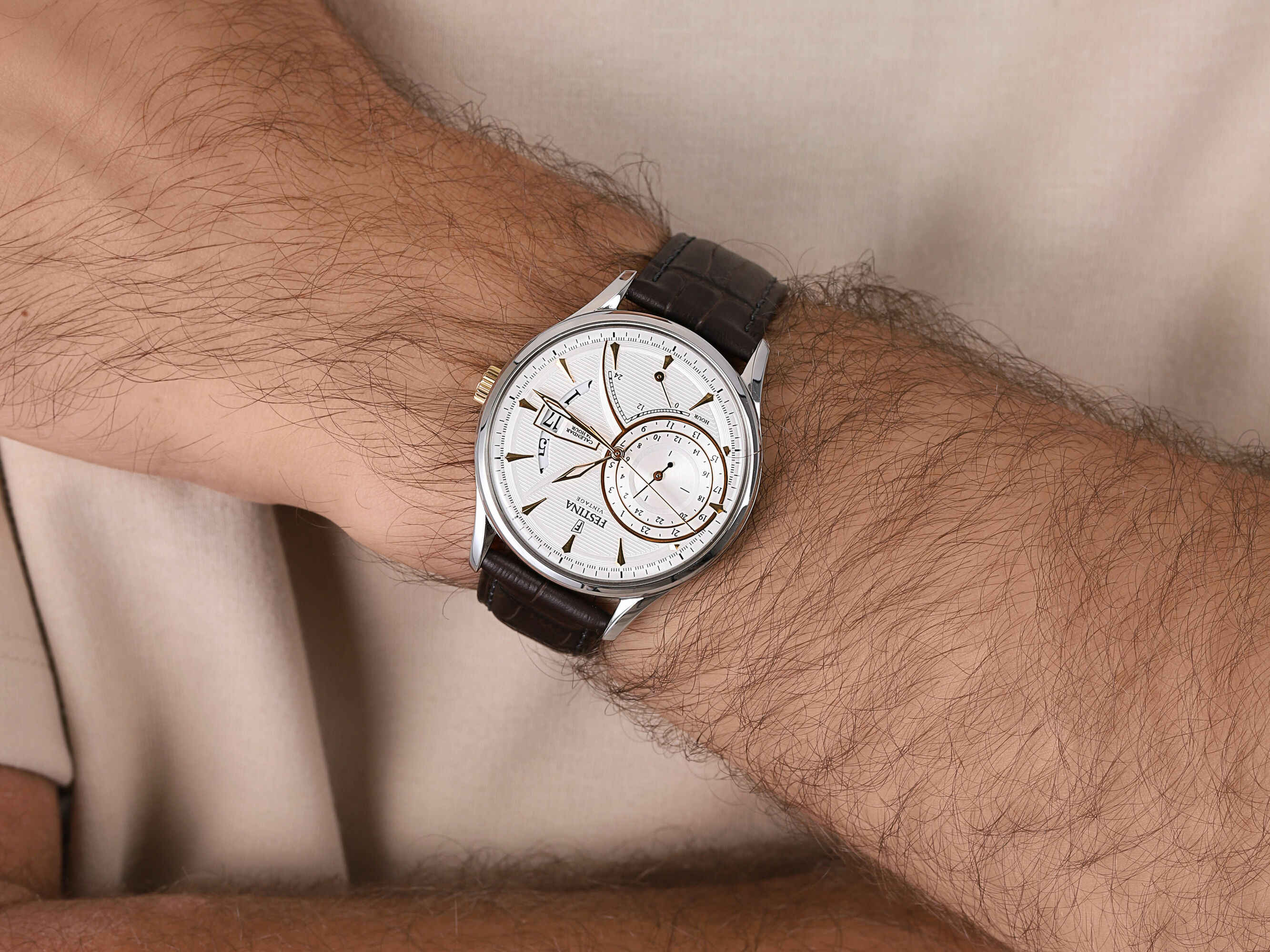 Festina F16985-2 męski zegarek Multifunction pasek - miniatura 4