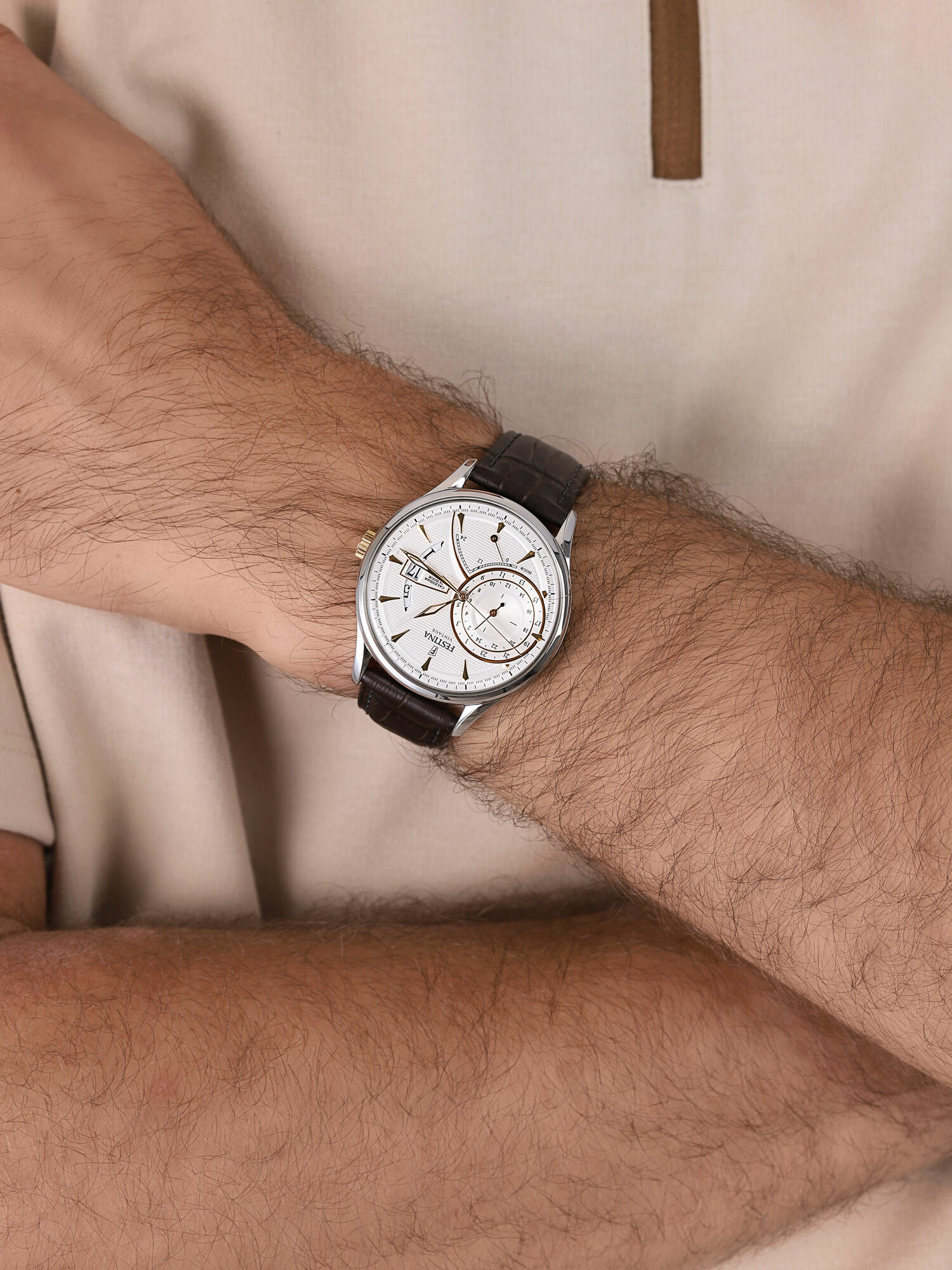 Festina F16985-2 Multifunction Dual-Time Vintage zegarek klasyczny Multifunction - miniatura 3