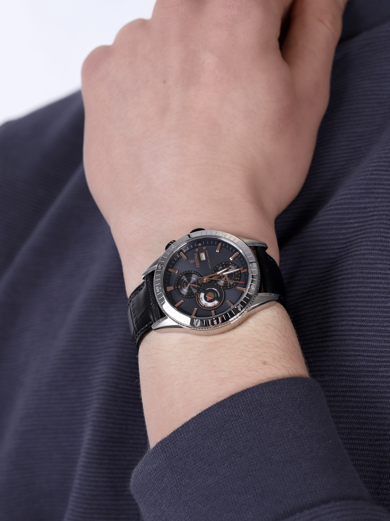 Festina F16990-2 męski zegarek Multifunction pasek - miniatura 3