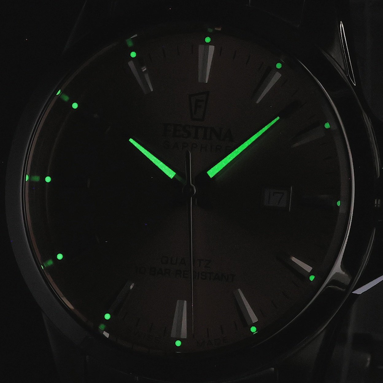 Festina F20024-8 zegarek srebrny klasyczny Classic bransoleta - miniatura 5