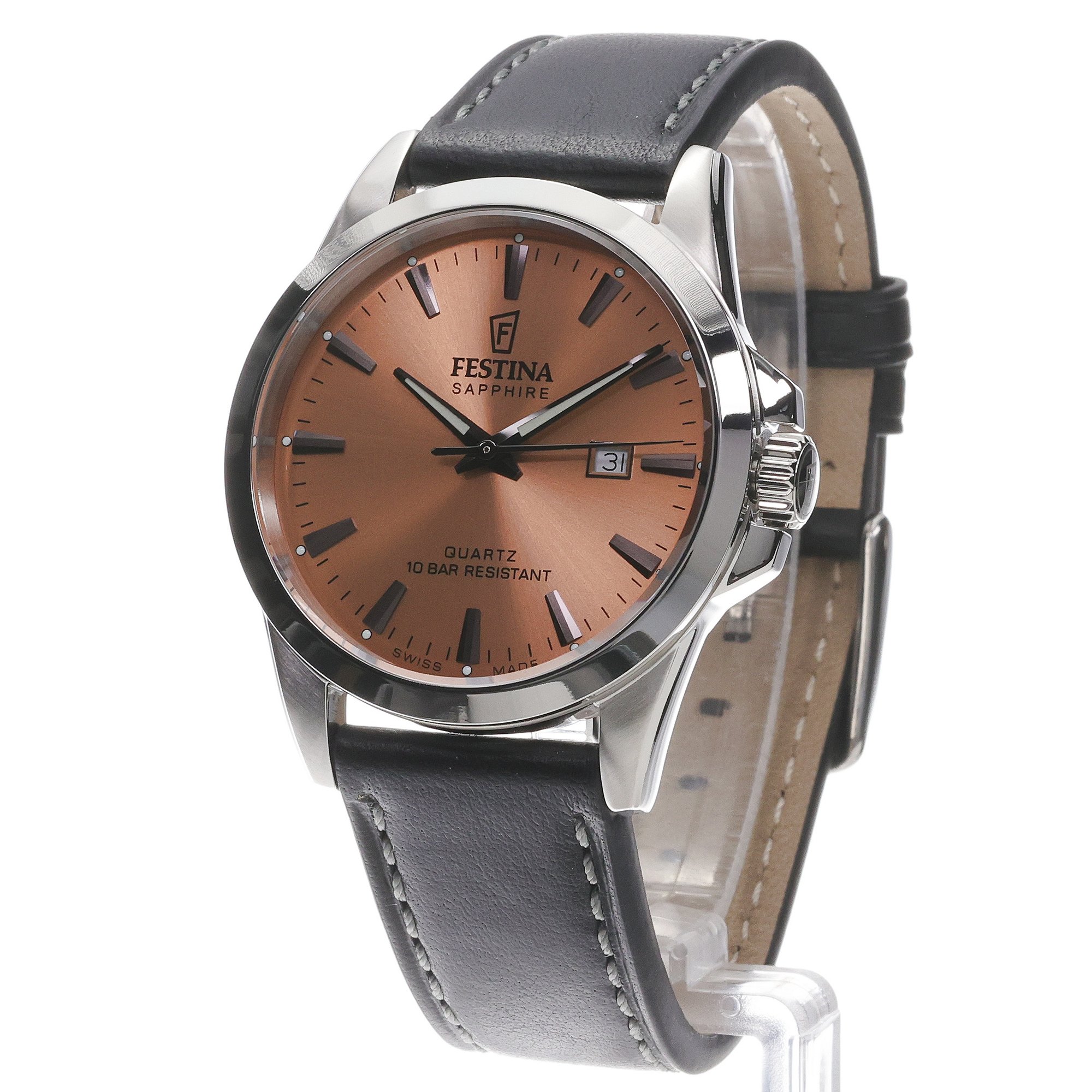 Festina F20025-6 Swiss Made Classics zegarek klasyczny Swiss Made - miniatura 2