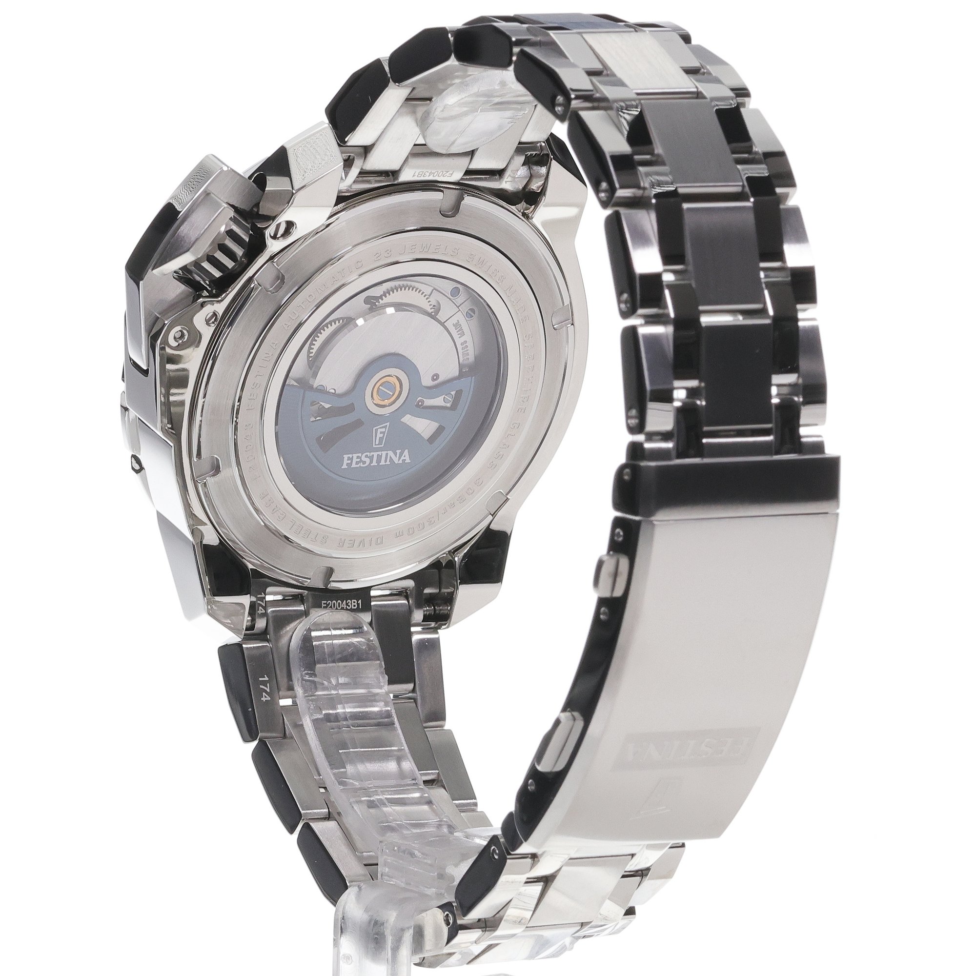 Festina F20043-4 zegarek męski klasyczny Automatic bransoleta - miniatura 4