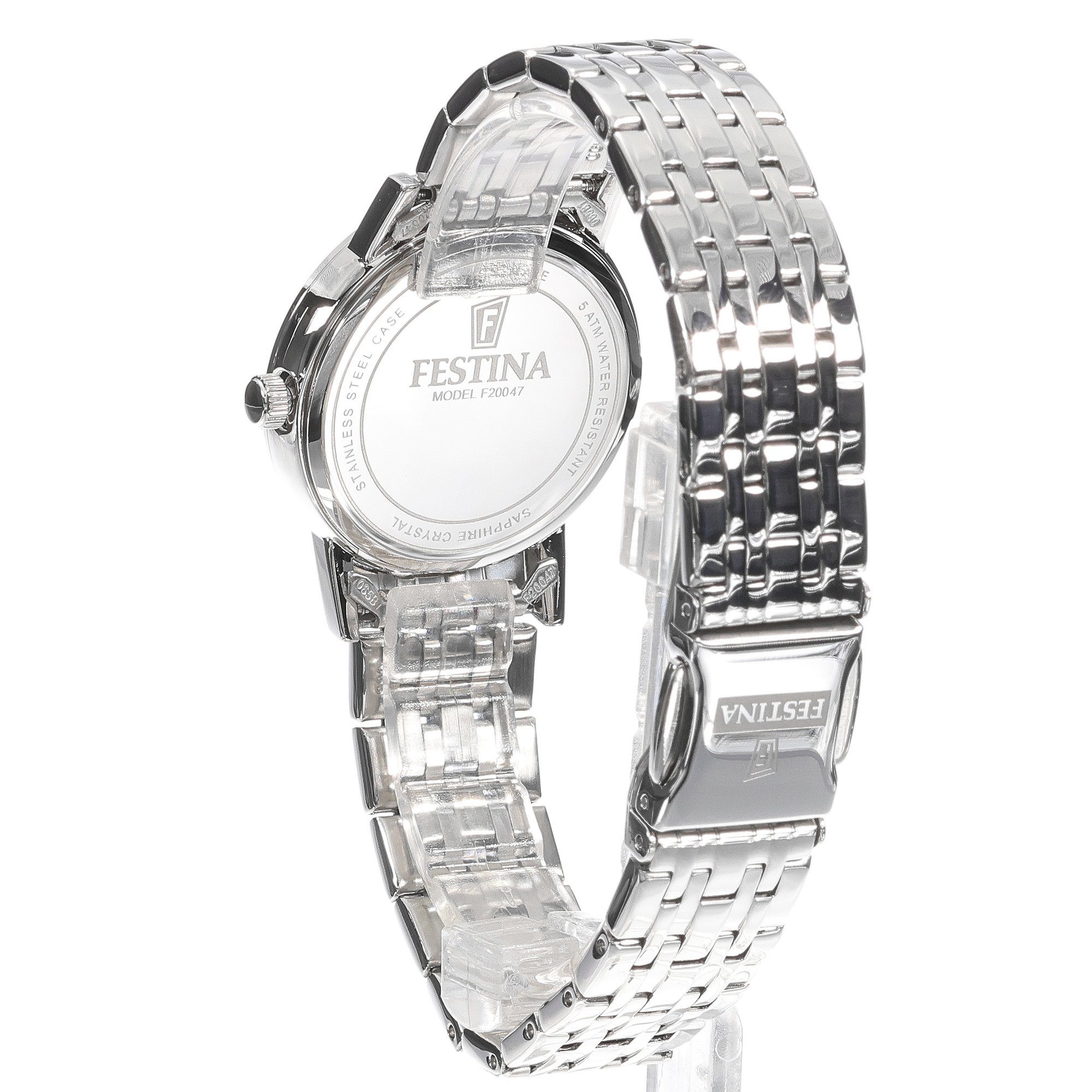 Festina F20047-1 damski zegarek Swiss Made bransoleta