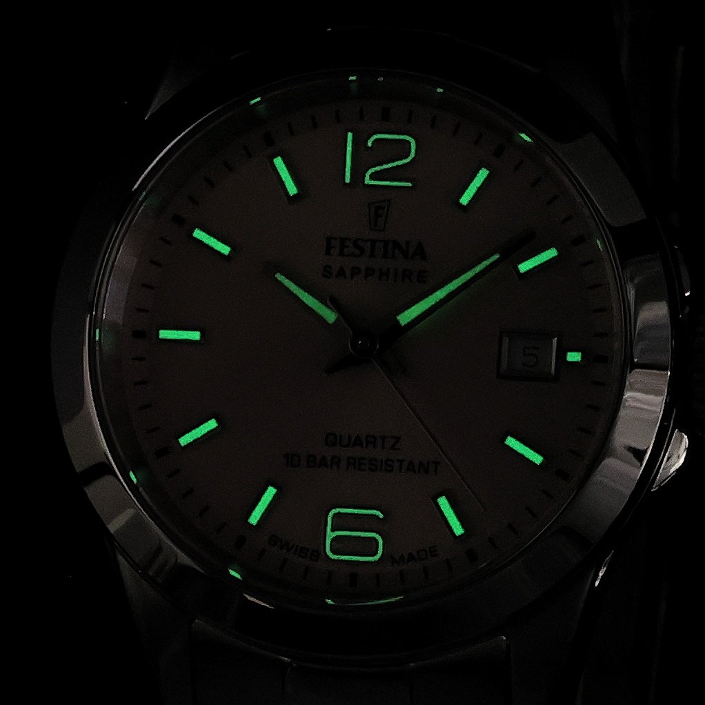 Festina F20049-3 zegarek srebrny klasyczny Classic bransoleta