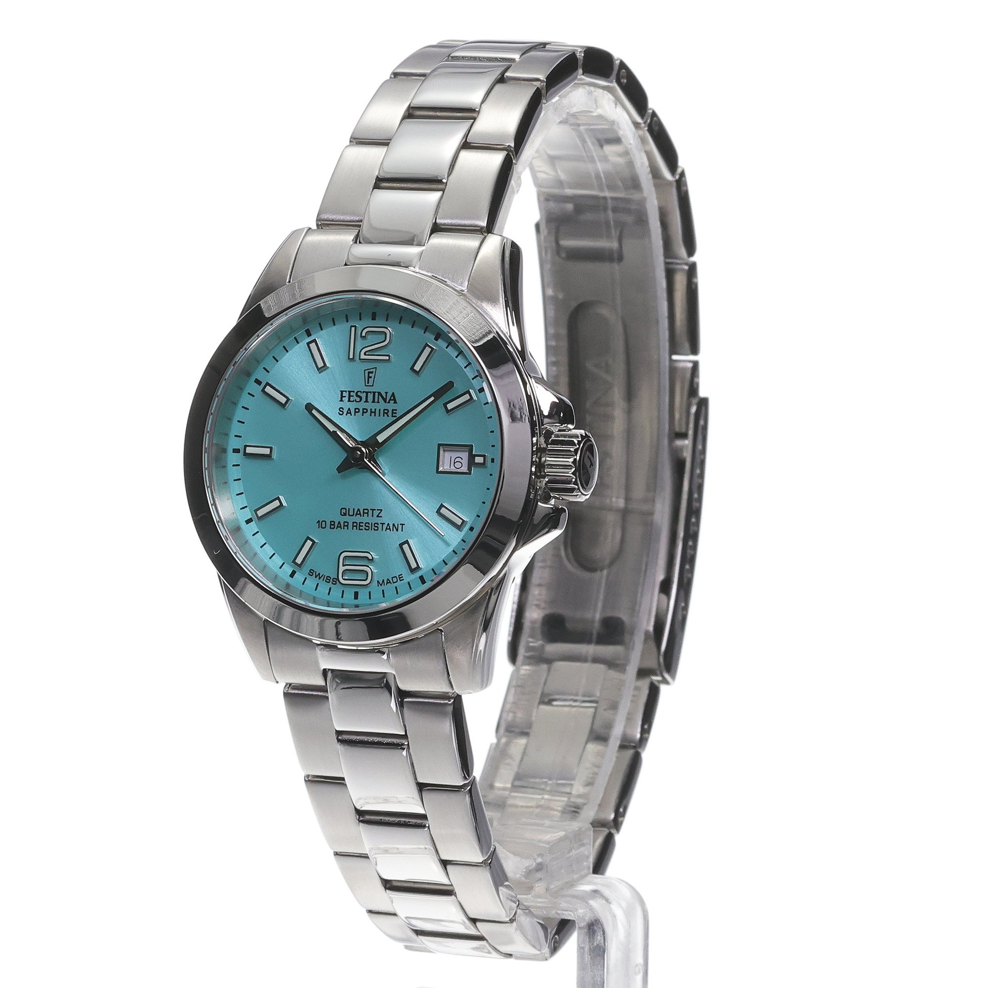 Festina F20049-4 zegarek srebrny klasyczny Classic bransoleta
