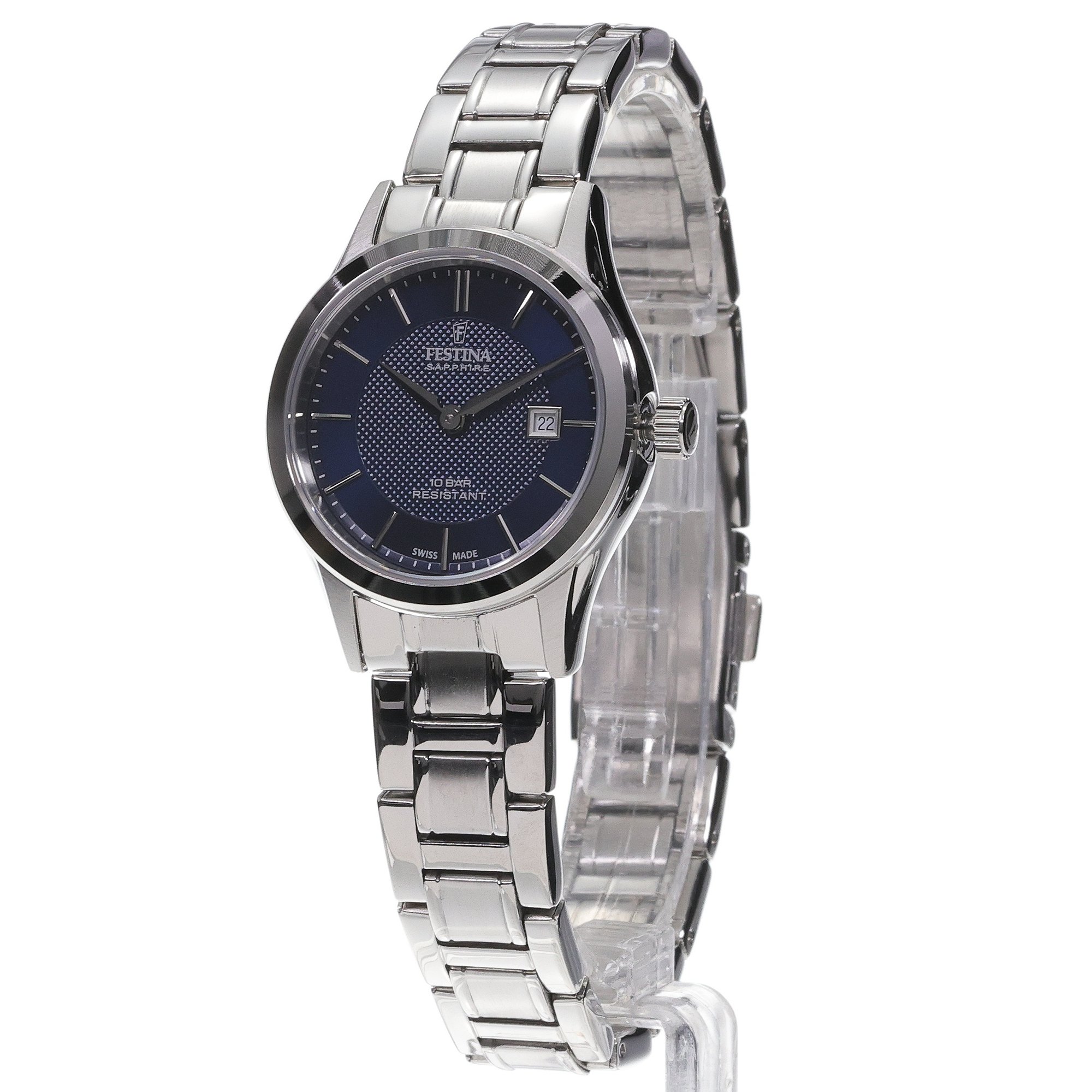 Festina F20068-5 Womens Blue Watch zegarek klasyczny Męskie