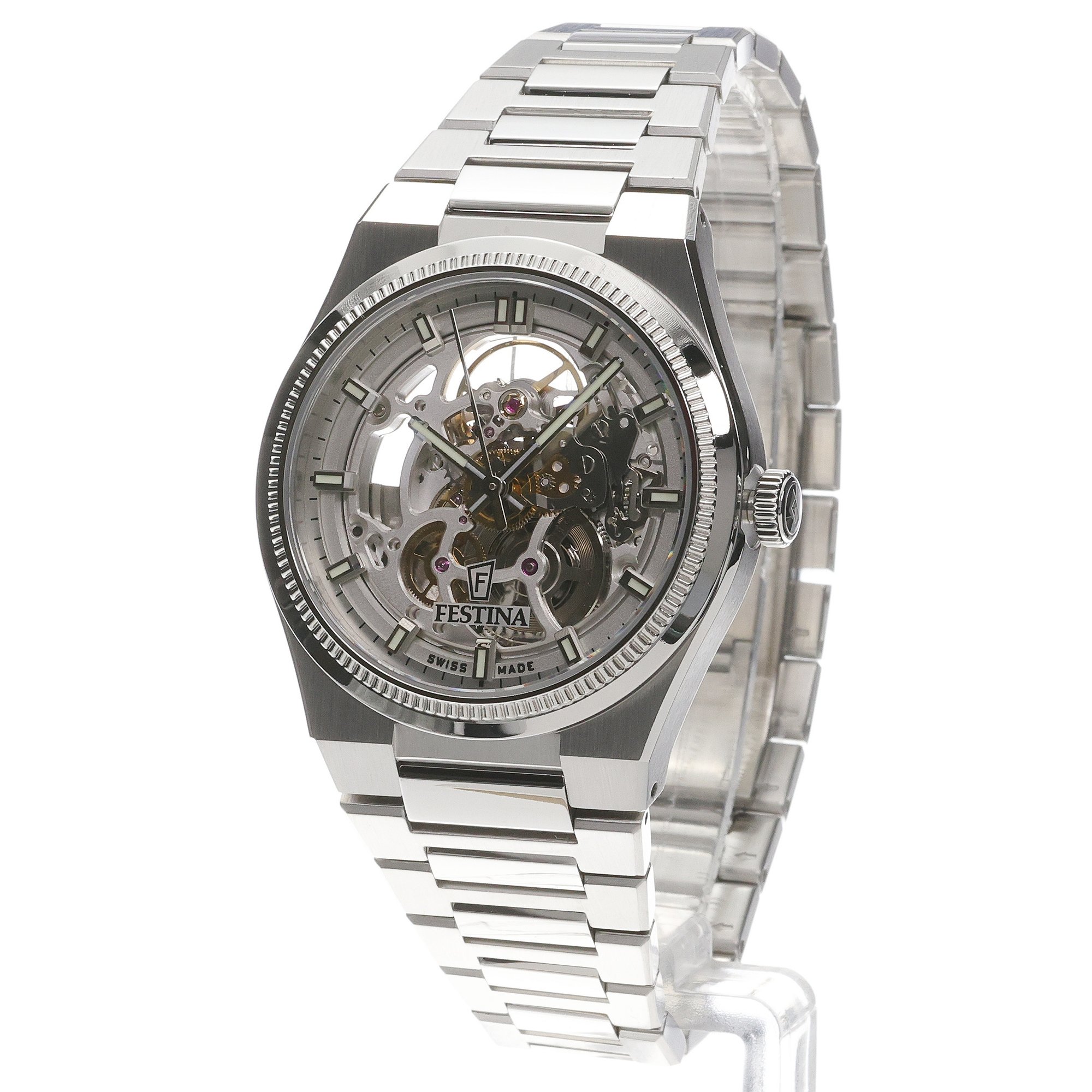 Festina F20069-1 zegarek męski Automatic srebrny - miniatura 3