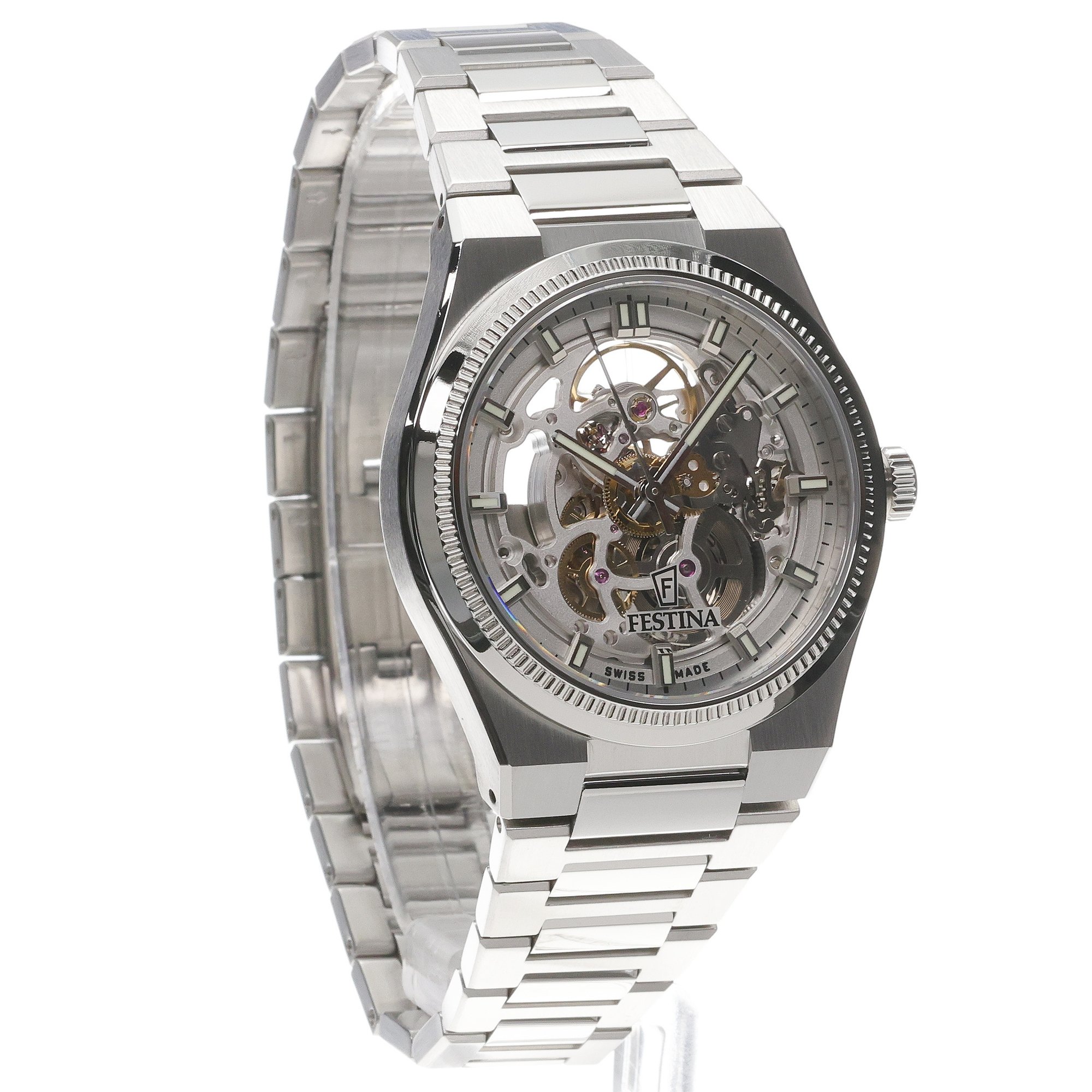 Festina F20069-1 zegarek męski elegancki Automatic bransoleta - miniatura 5