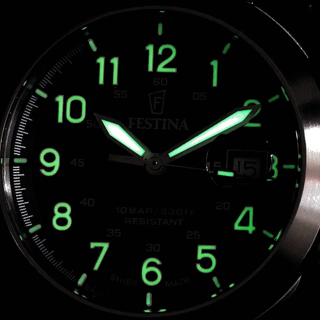 Festina F20081-2 Field Swiss Made klasyczny zegarek srebrny - miniatura 5