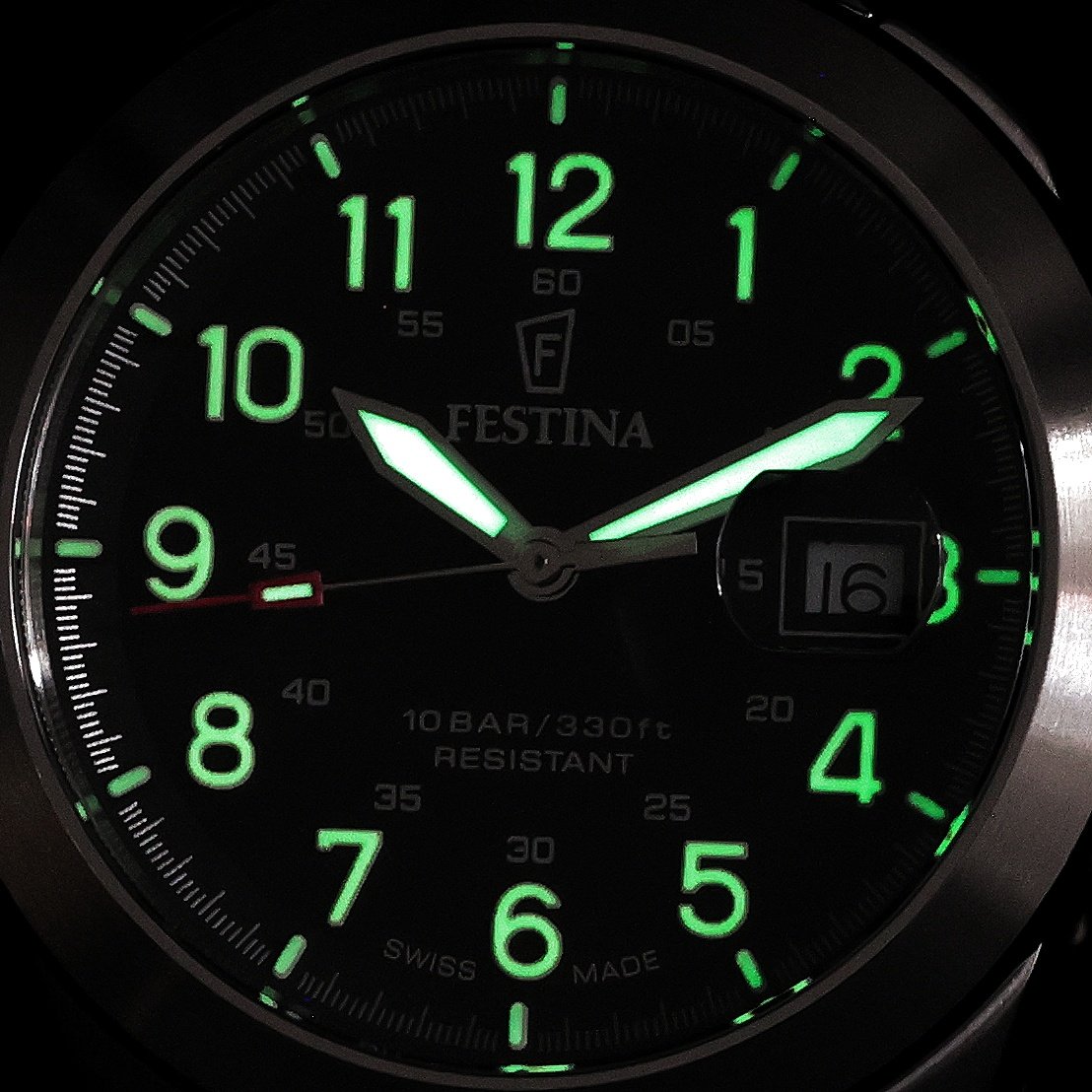 Festina F20081-4 Swiss Made klasyczny zegarek srebrny